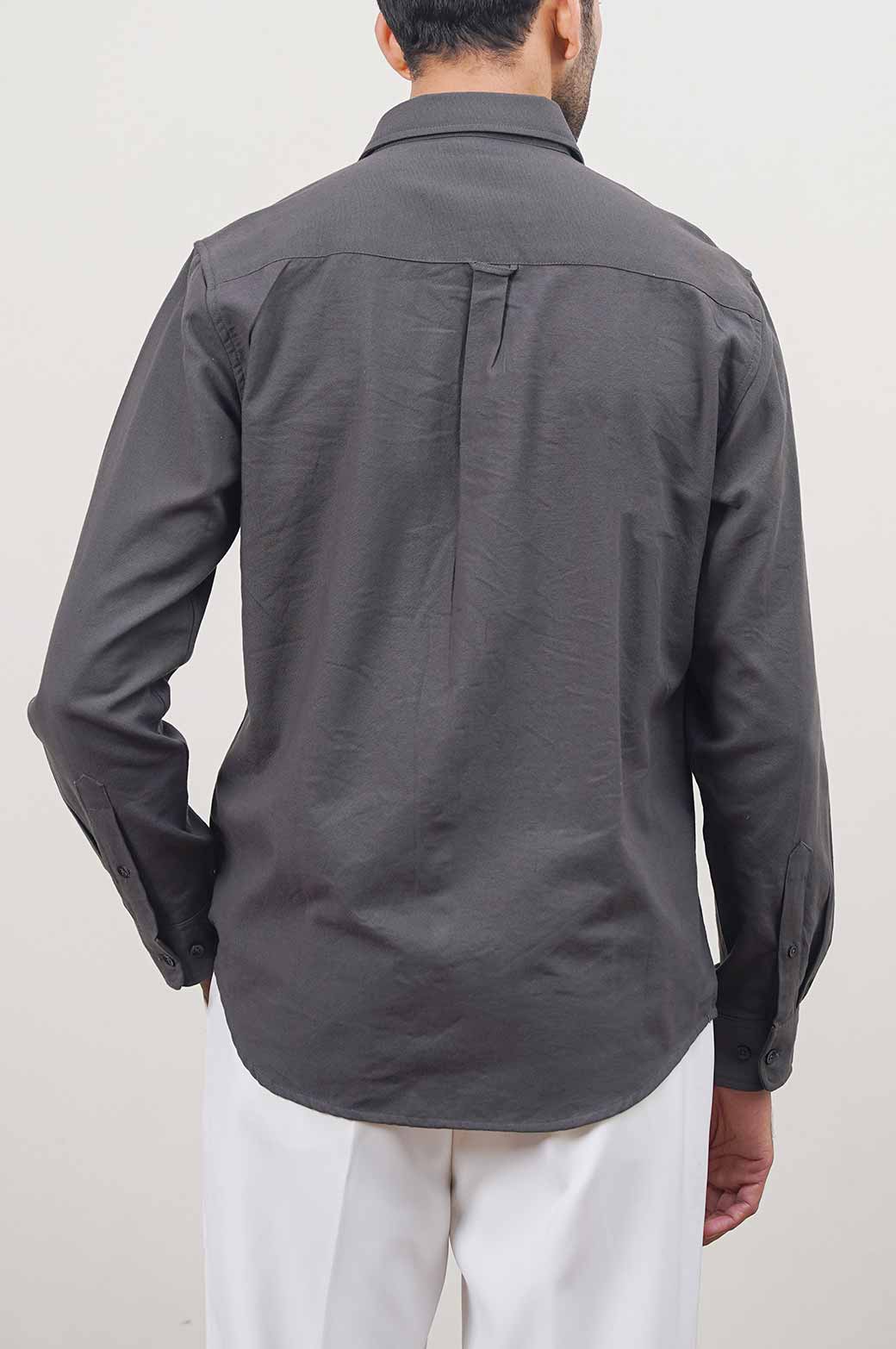 DARK GREY OXFORD SHIRT