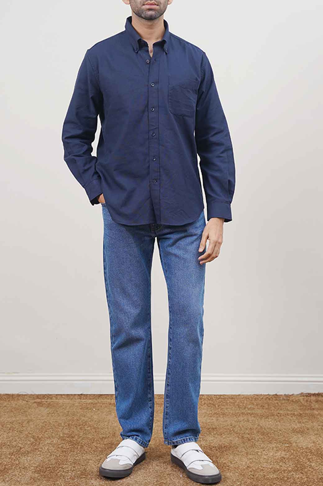 NAVY OXFORD SHIRT