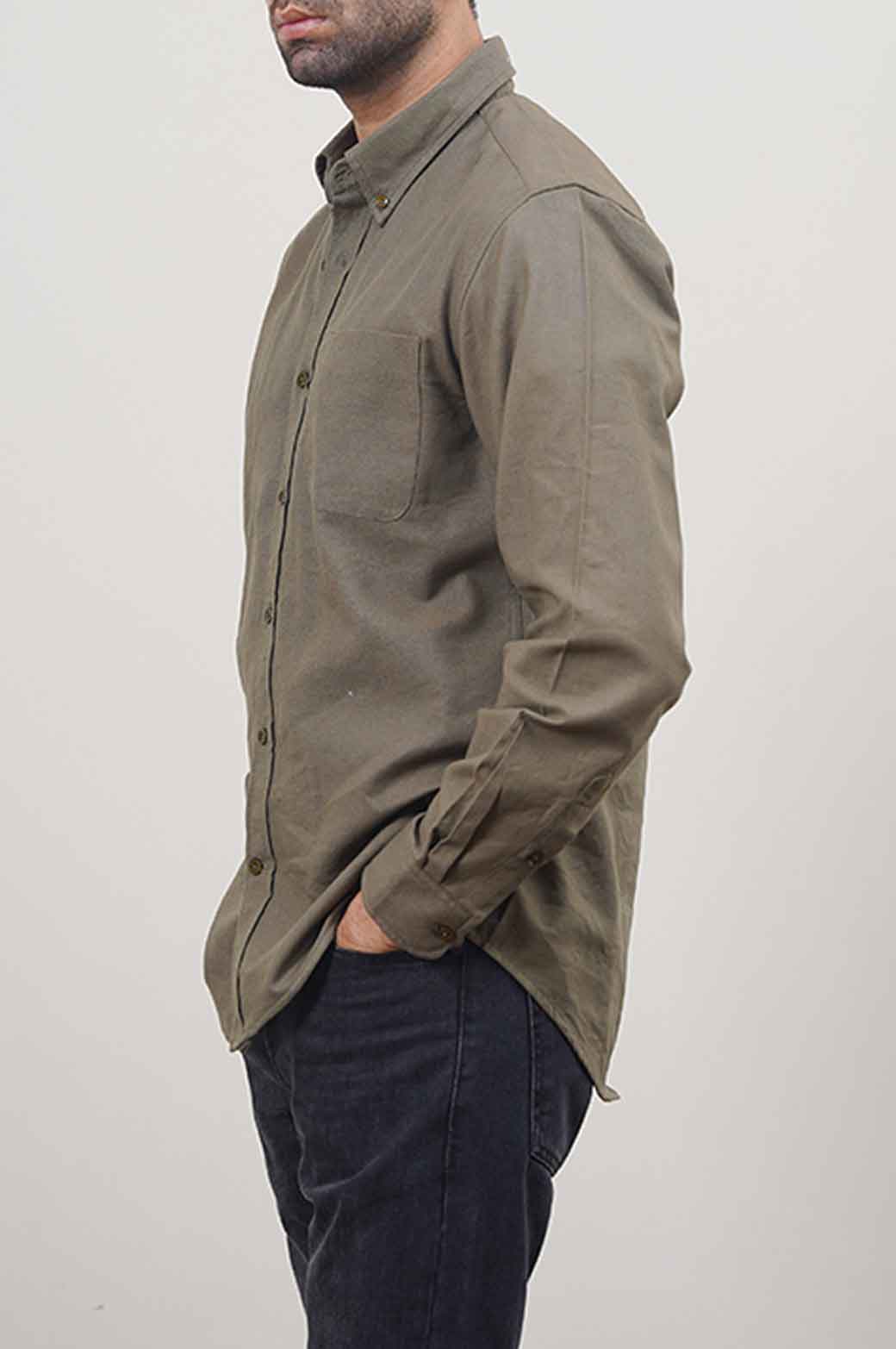 OLIVE OXFORD SHIRT