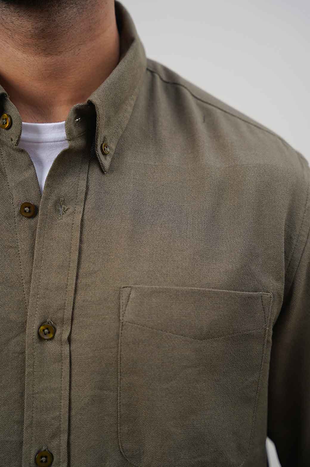 OLIVE OXFORD SHIRT