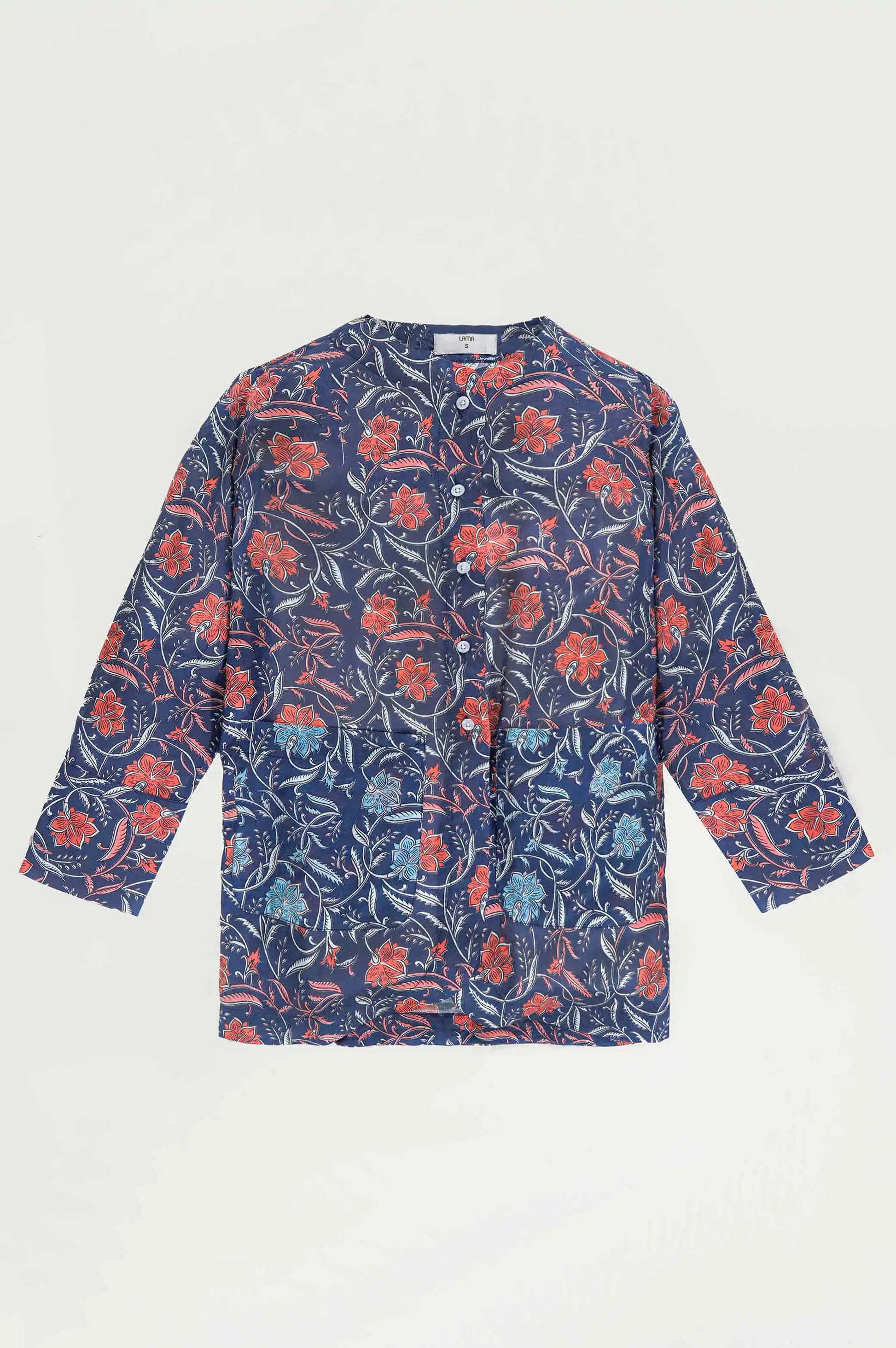BLUE FLORAL PRINTED SET