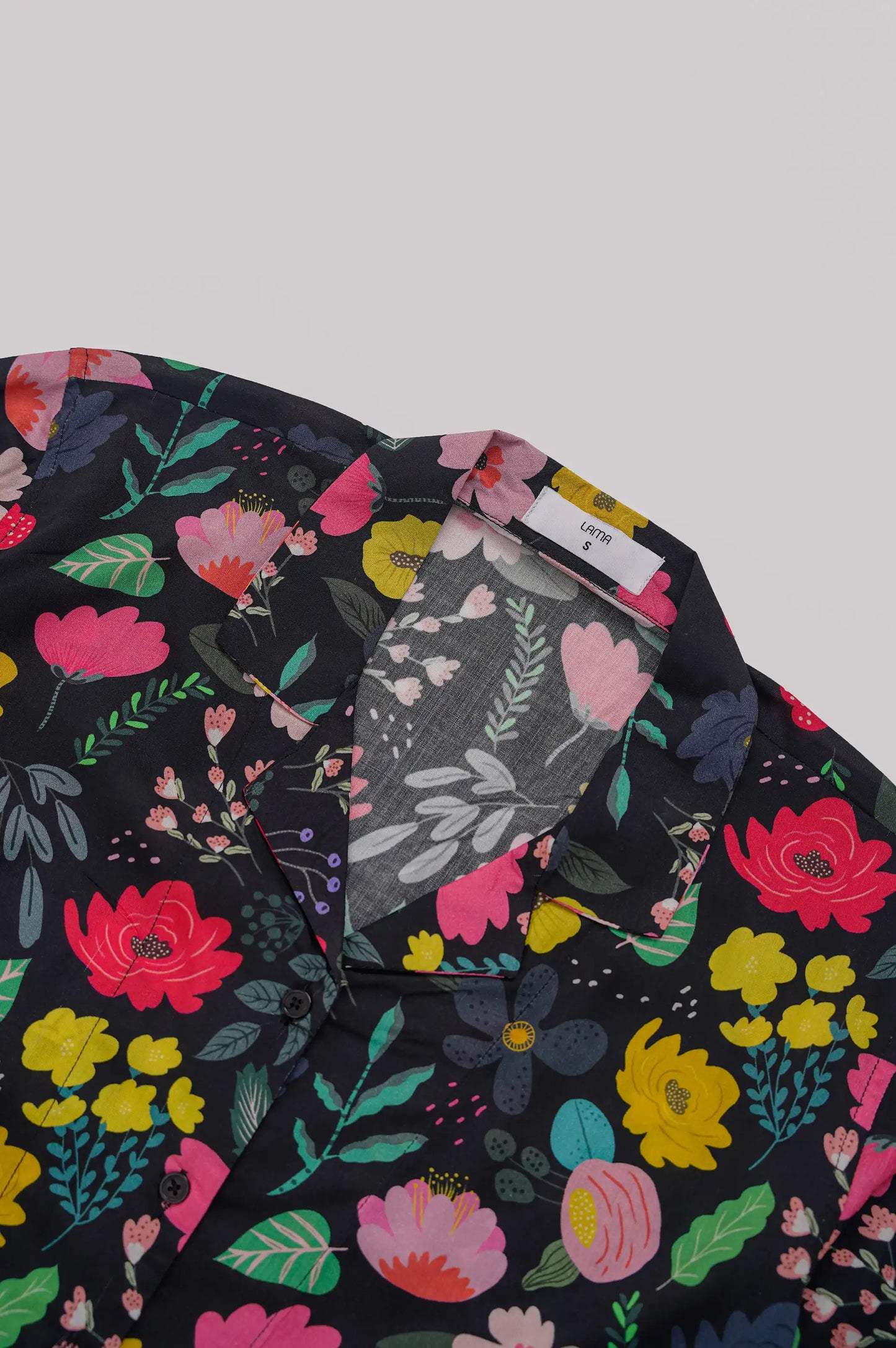 Black Floral Printed Shirt