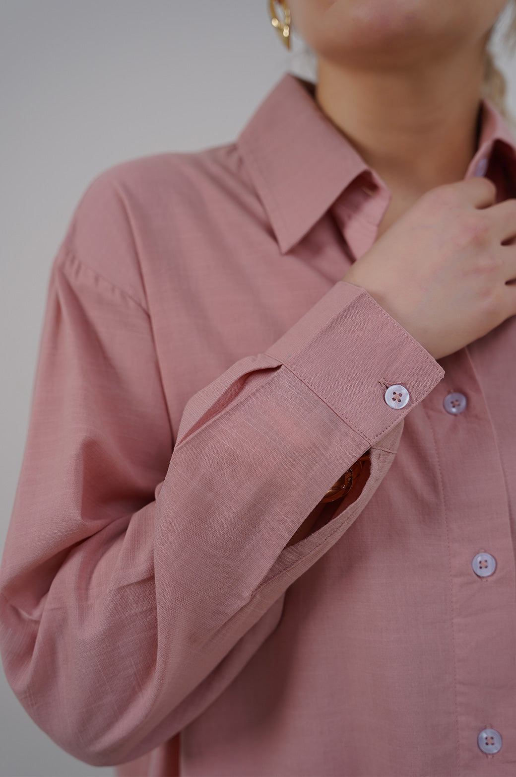 PINK BUTTON DOWN SHIRT