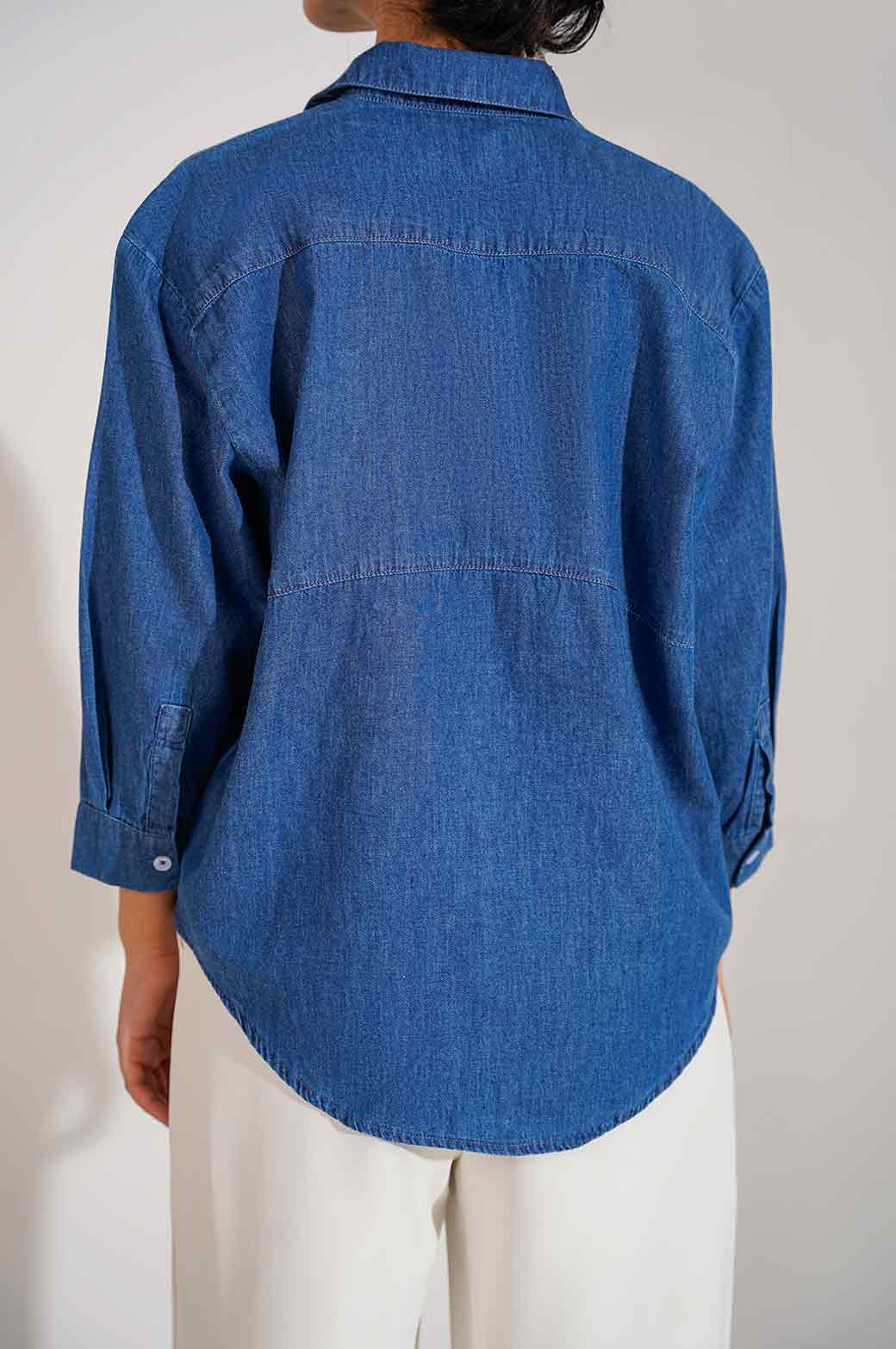 DARK BLUE DENIM SHIRT