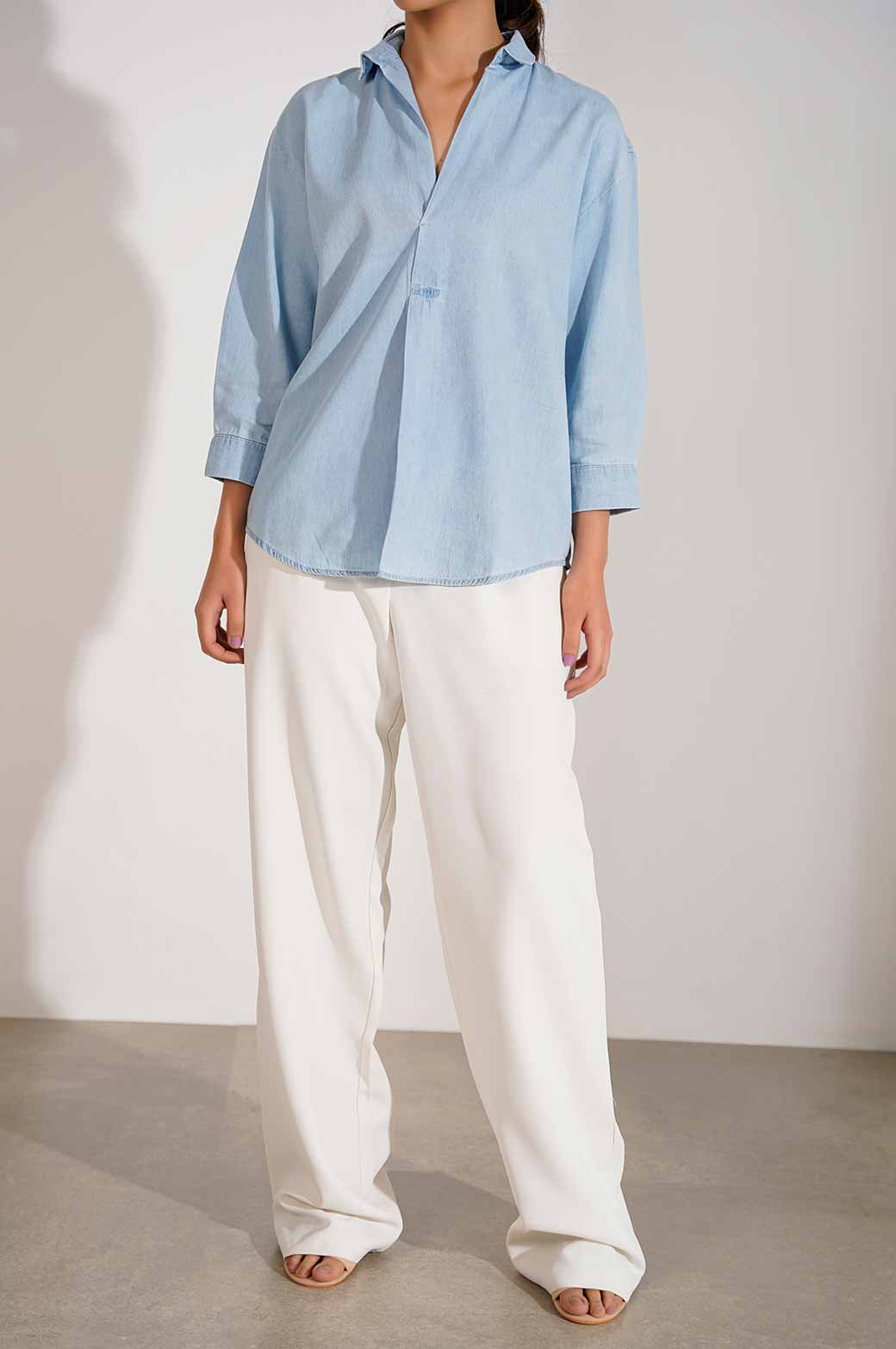 LIGHT BLUE DENIM SHIRT