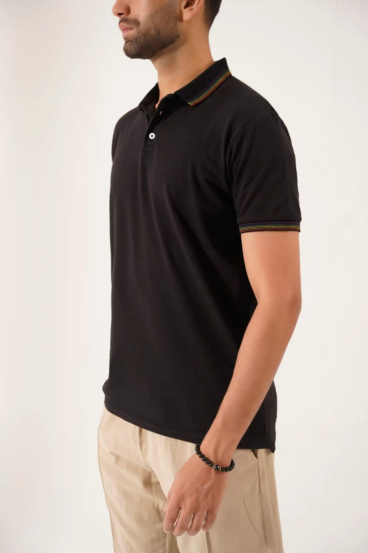BLACK PERFORMACE POLO