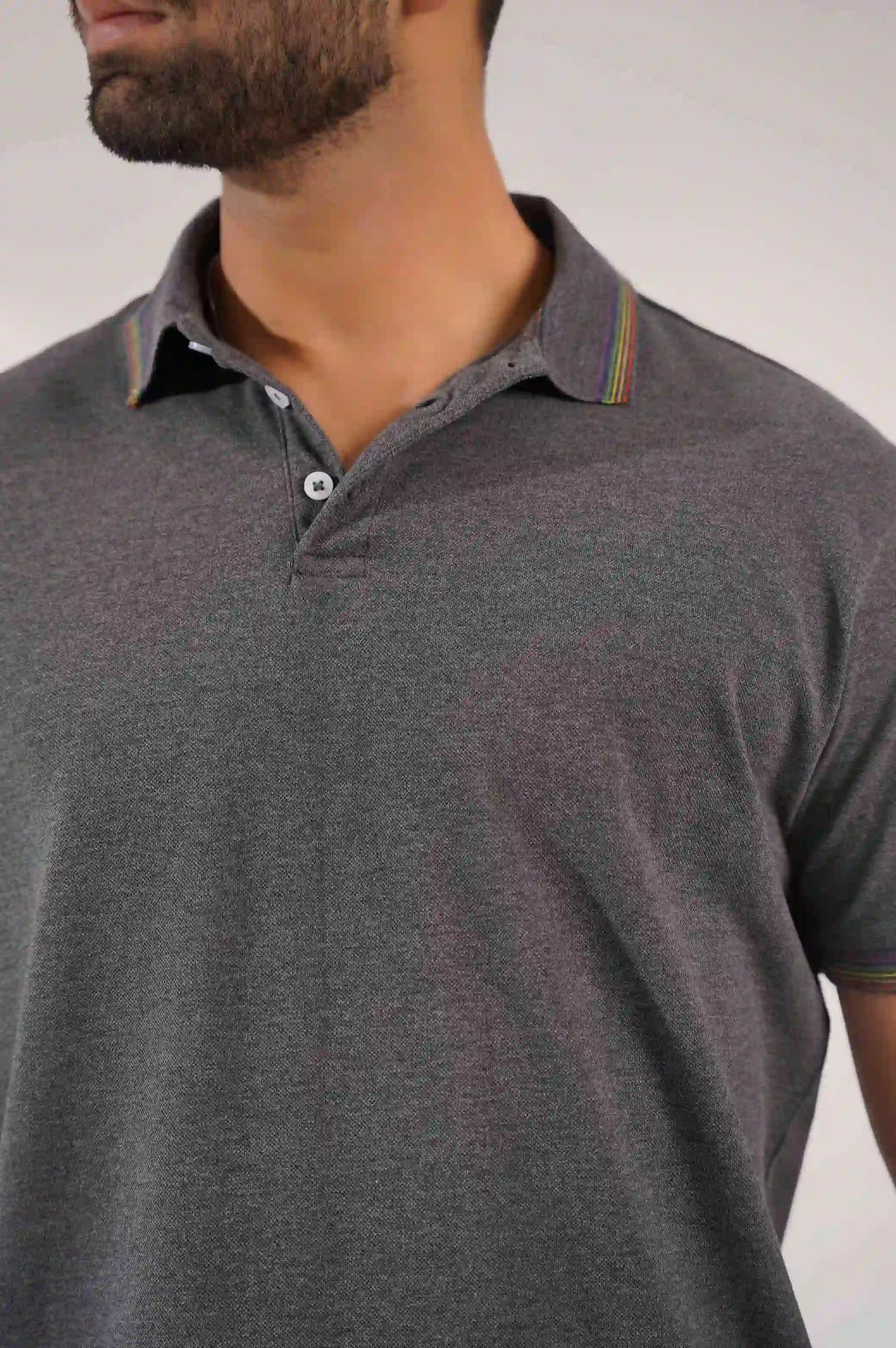 CHARCOAL PERFORMANCE POLO