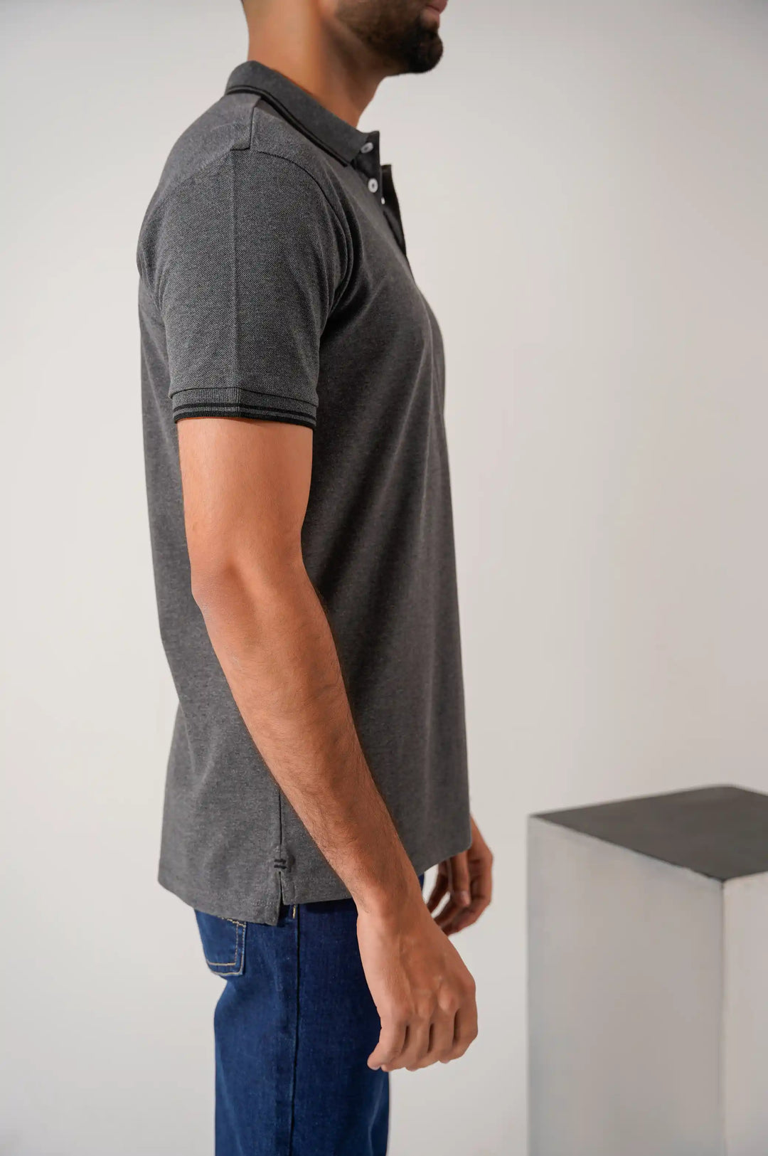 CHARCOAL PERFORMANCE POLO