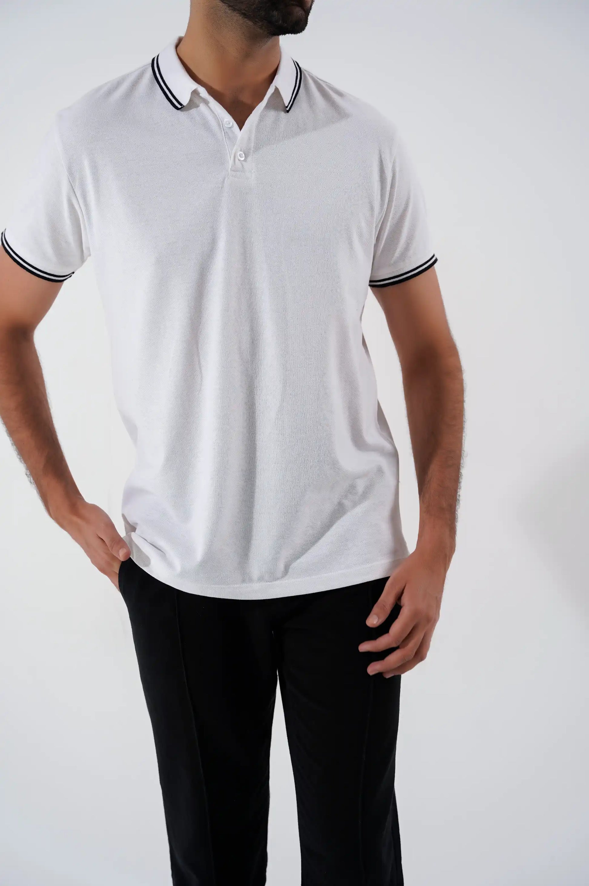 White Man Polo Shirt