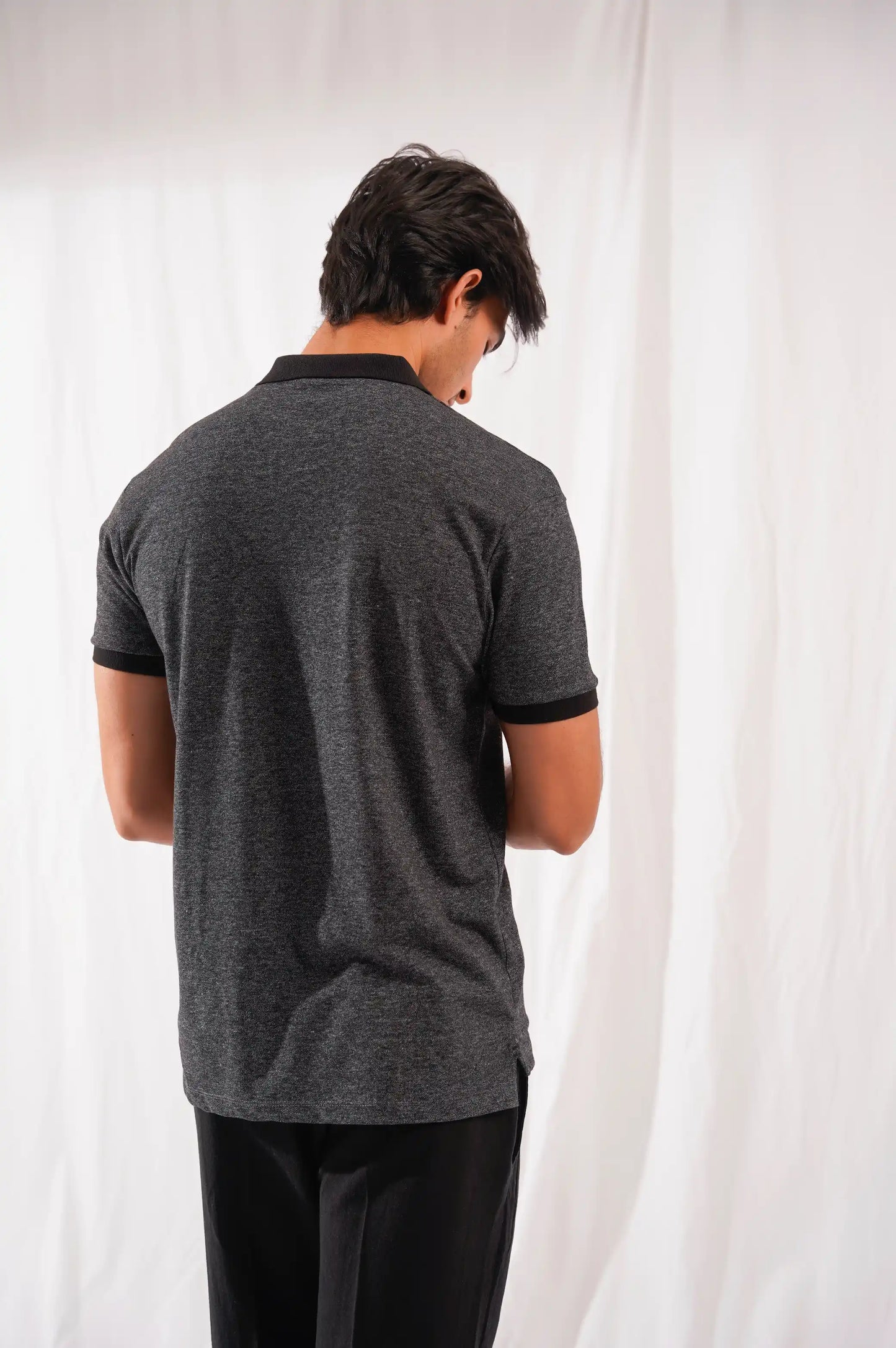 BLACK EVERYDAY POLO