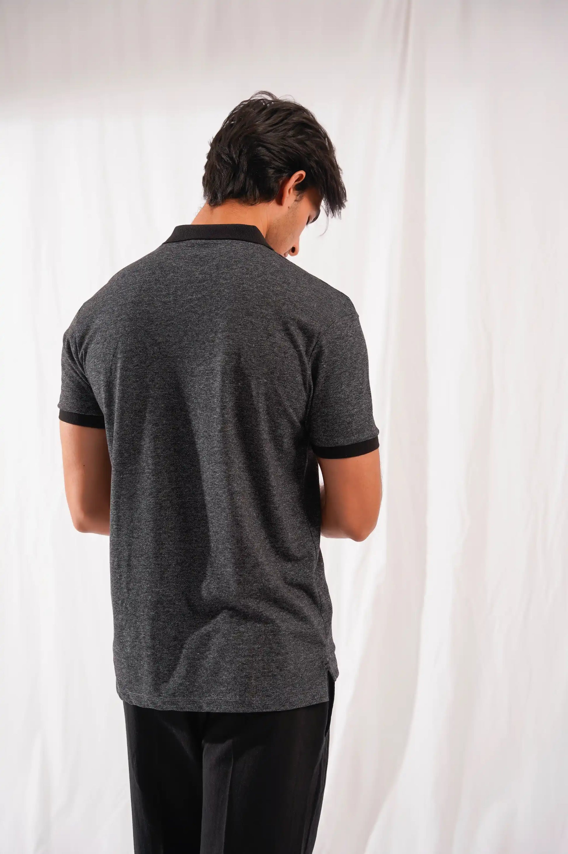 BLACK EVERYDAY POLO