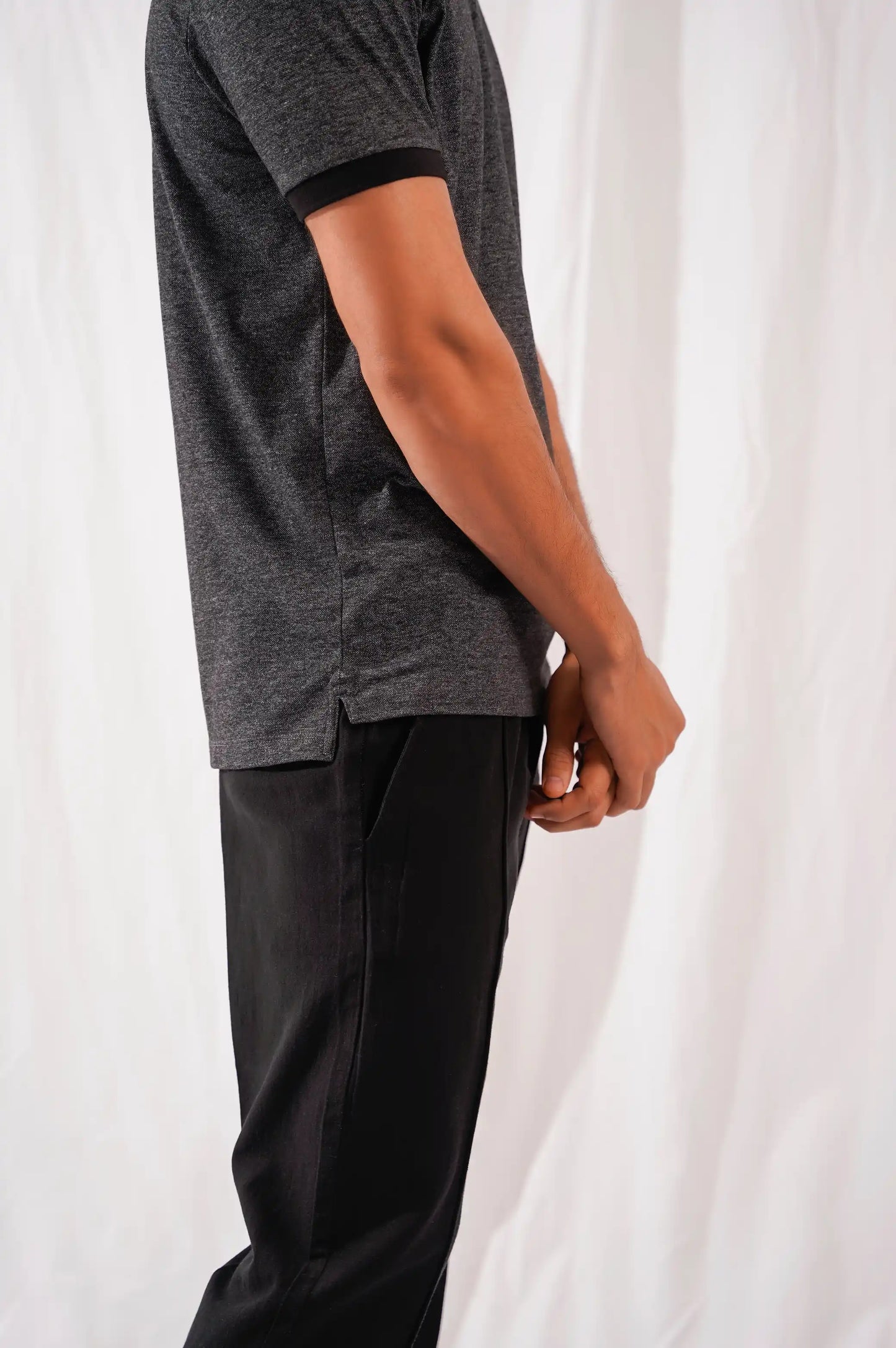 BLACK EVERYDAY POLO