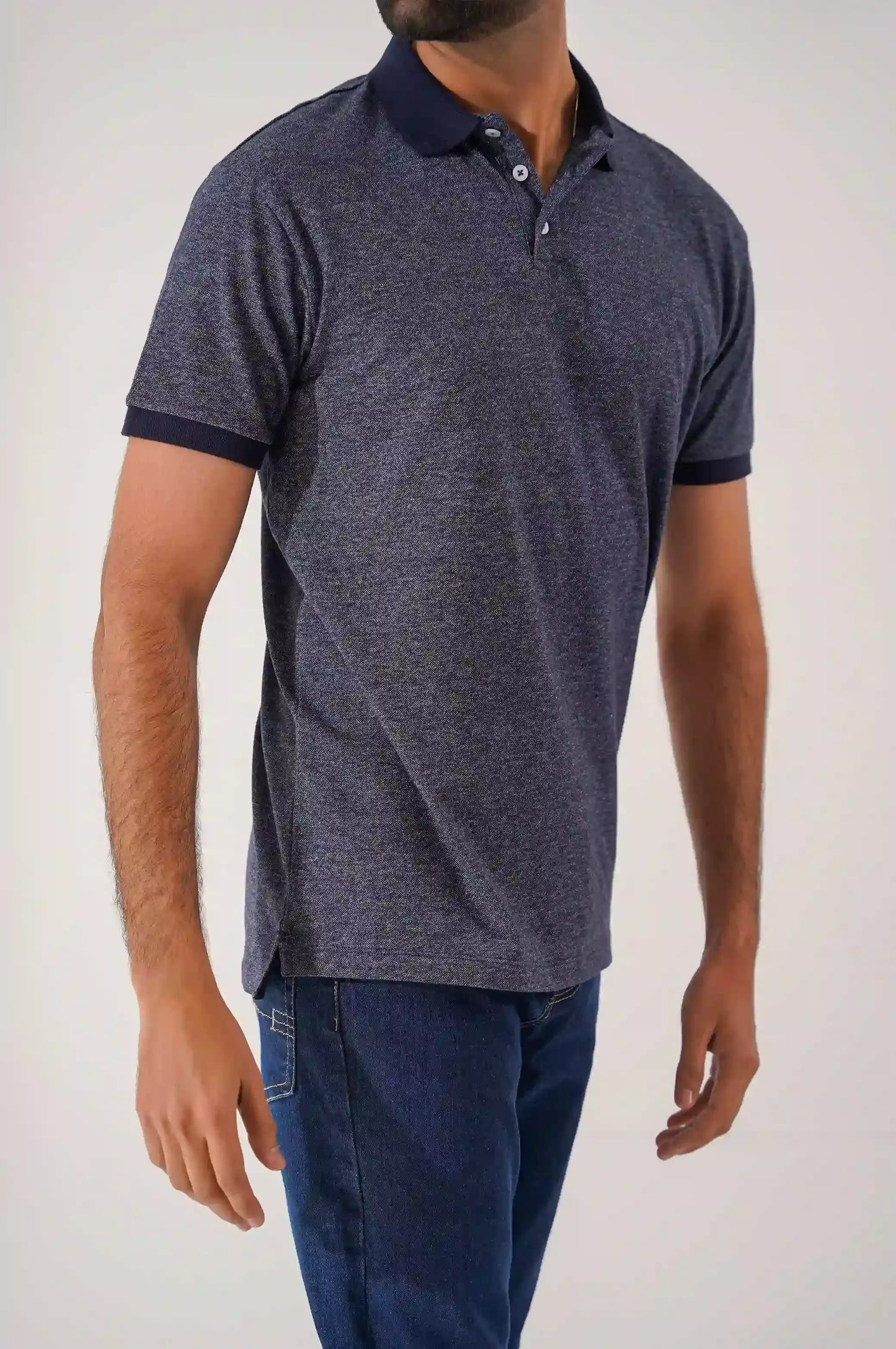 Blue Men Polo Shirt