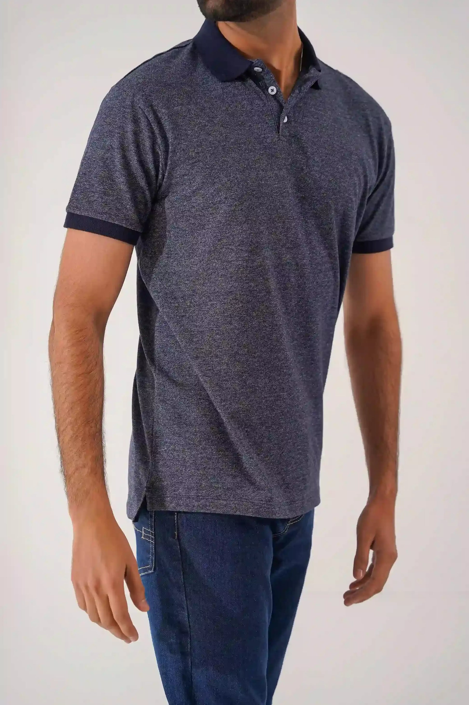 Blue Men Polo Shirt