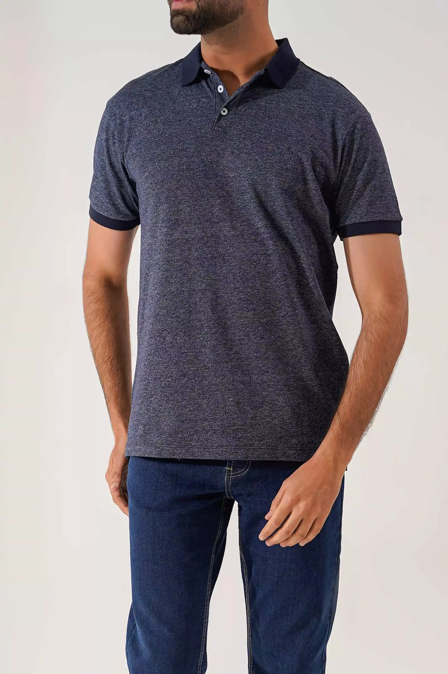Blue Men Polo Shirt