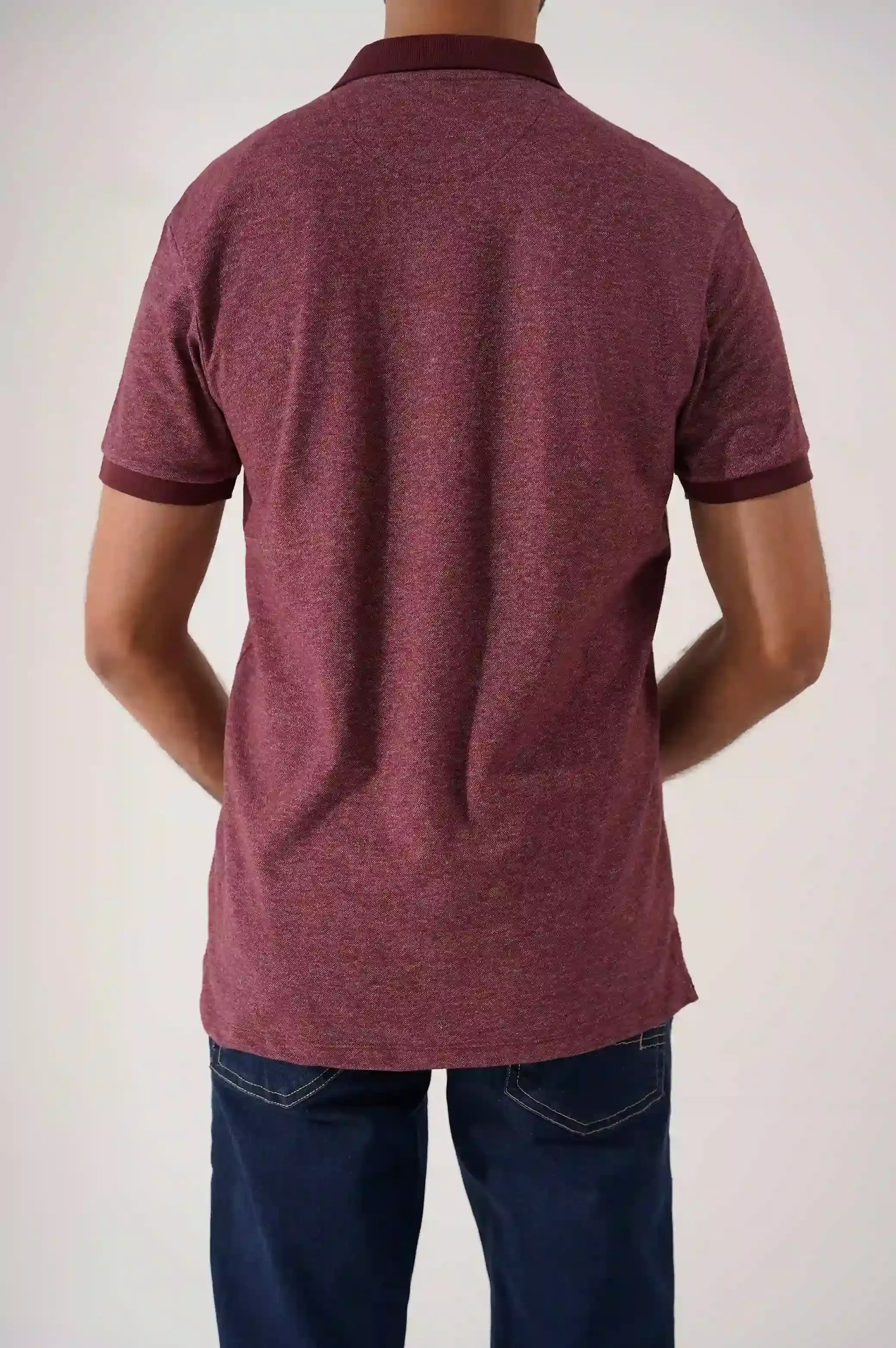 Maroon Men Polo Shirt