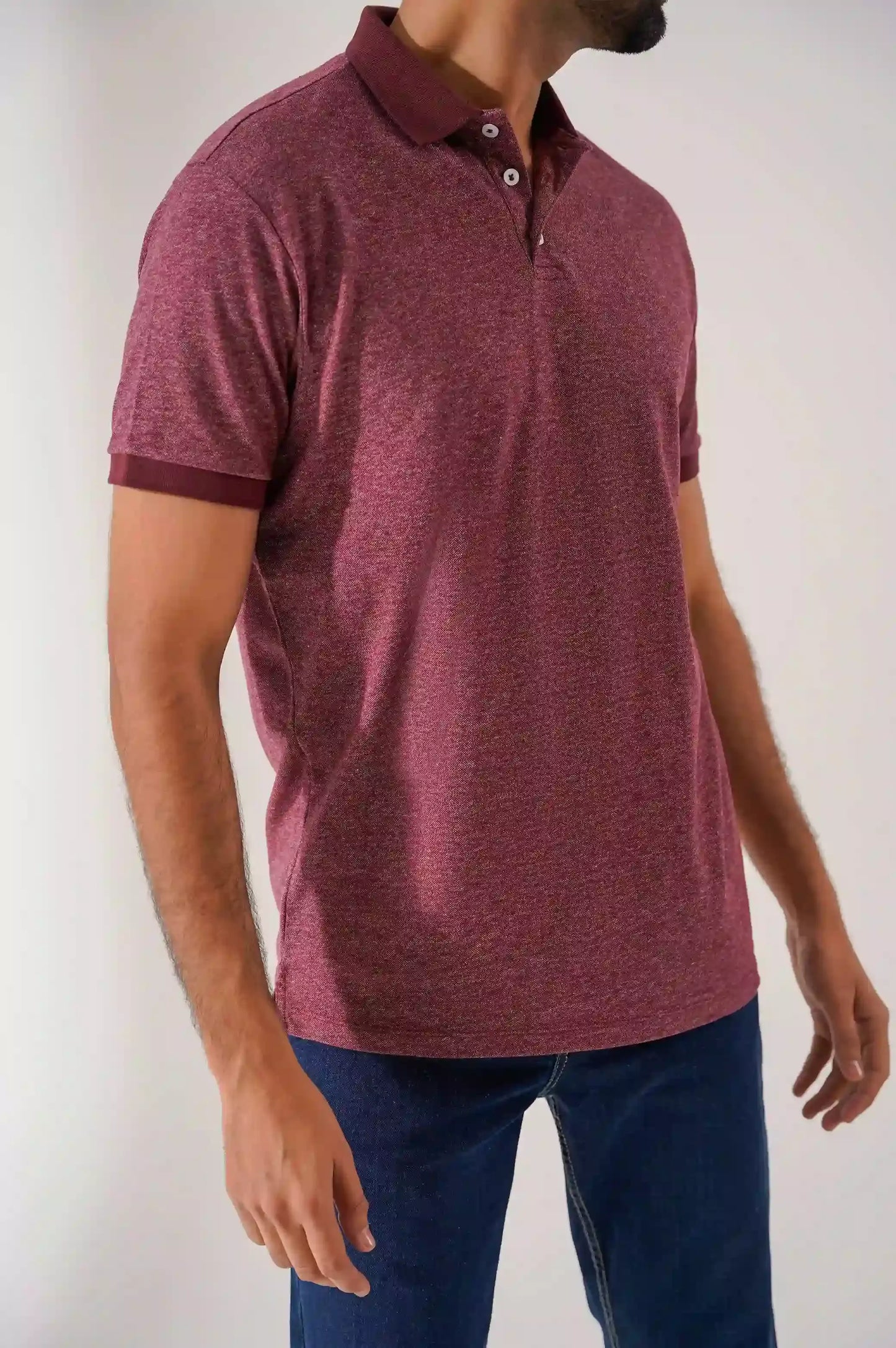 Maroon Men Polo Shirt