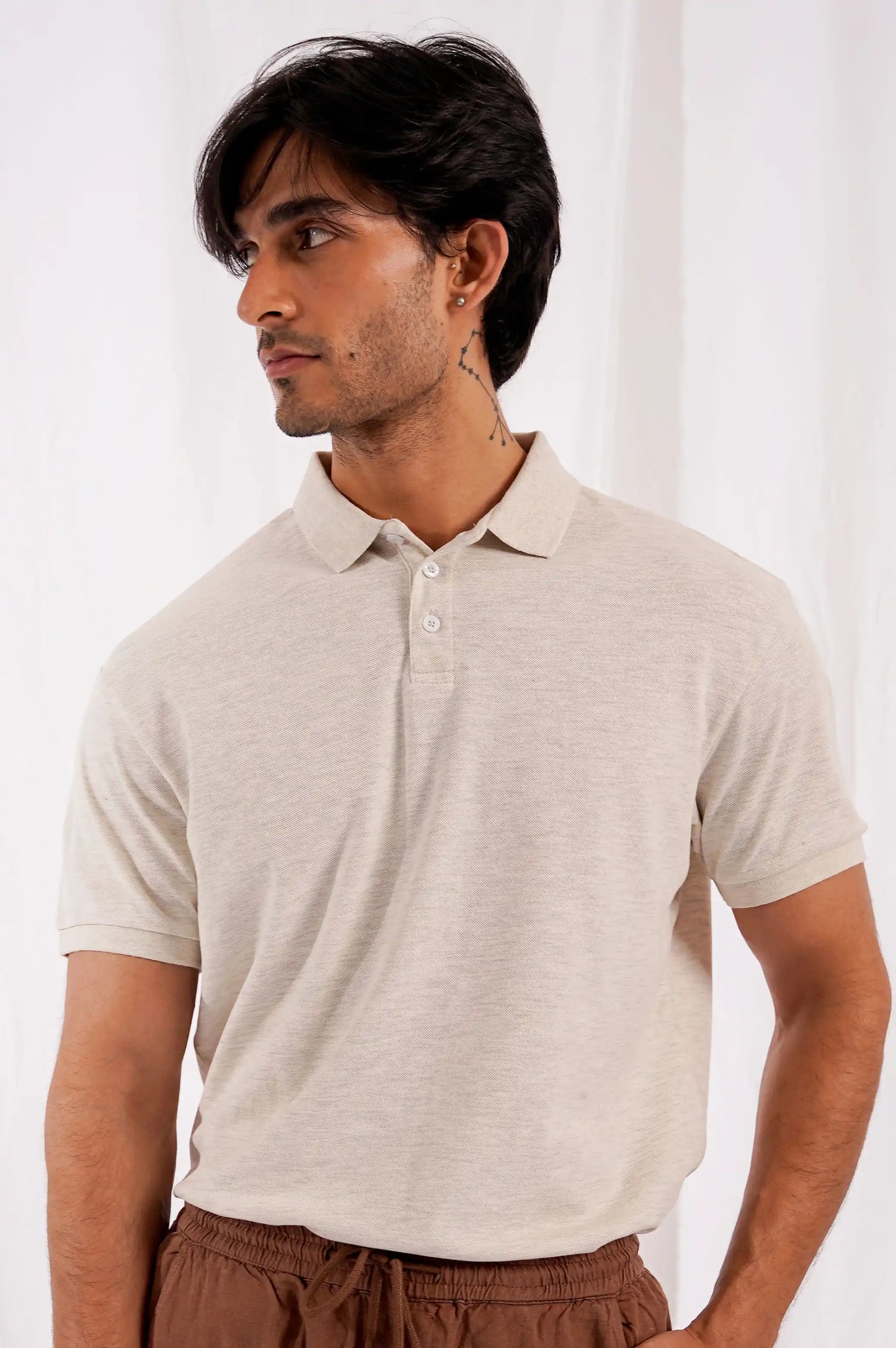 oatmeal Classic Polo