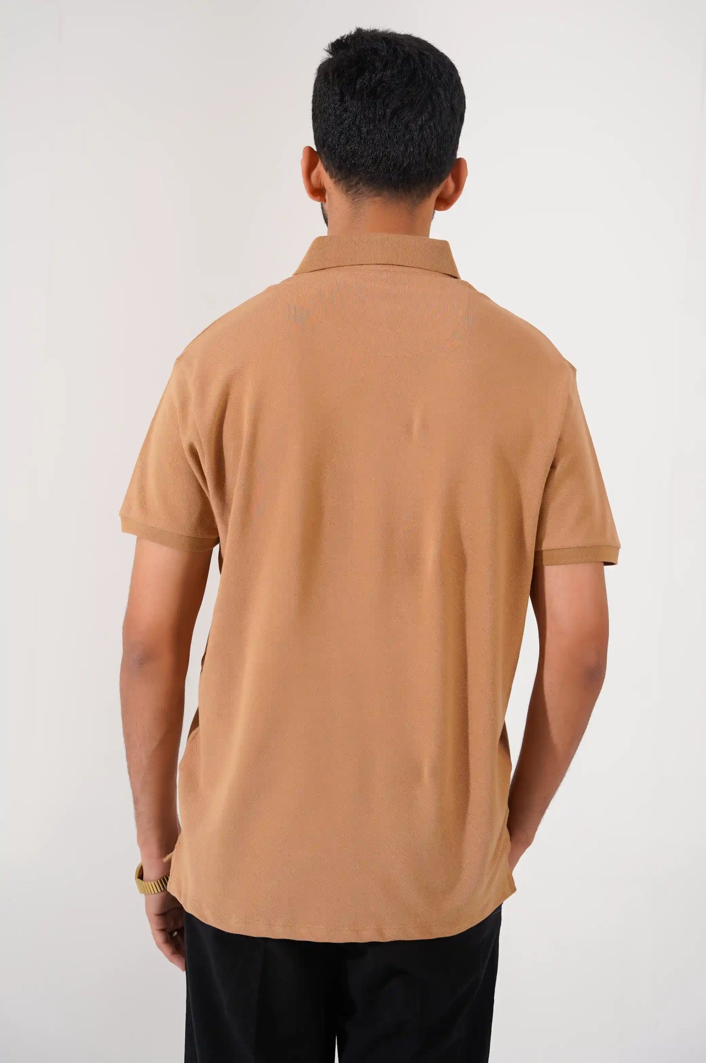 LIGHT BROWN LAMA PERFORMANCE POLO