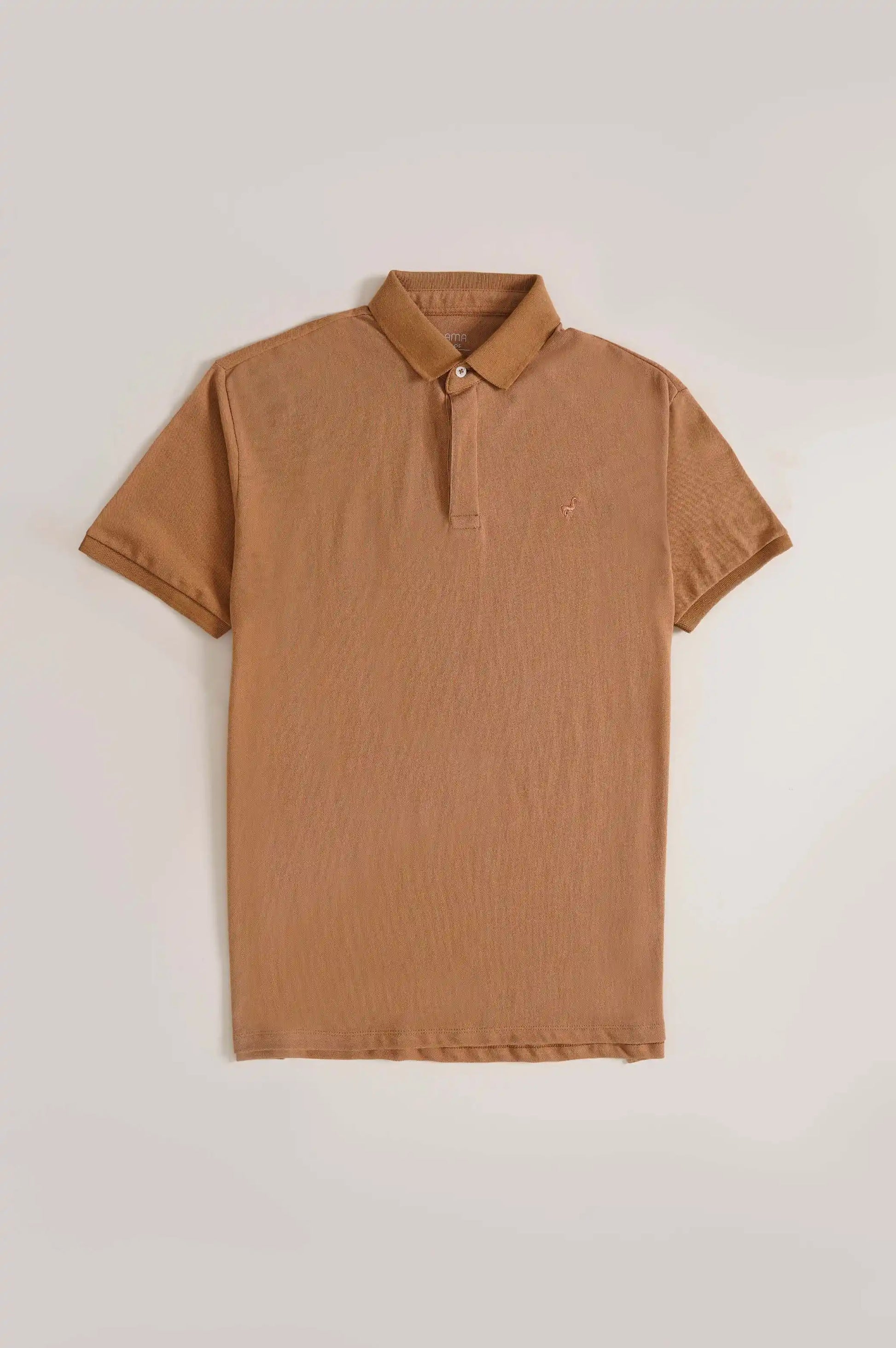 LIGHT BROWN LAMA PERFORMANCE POLO
