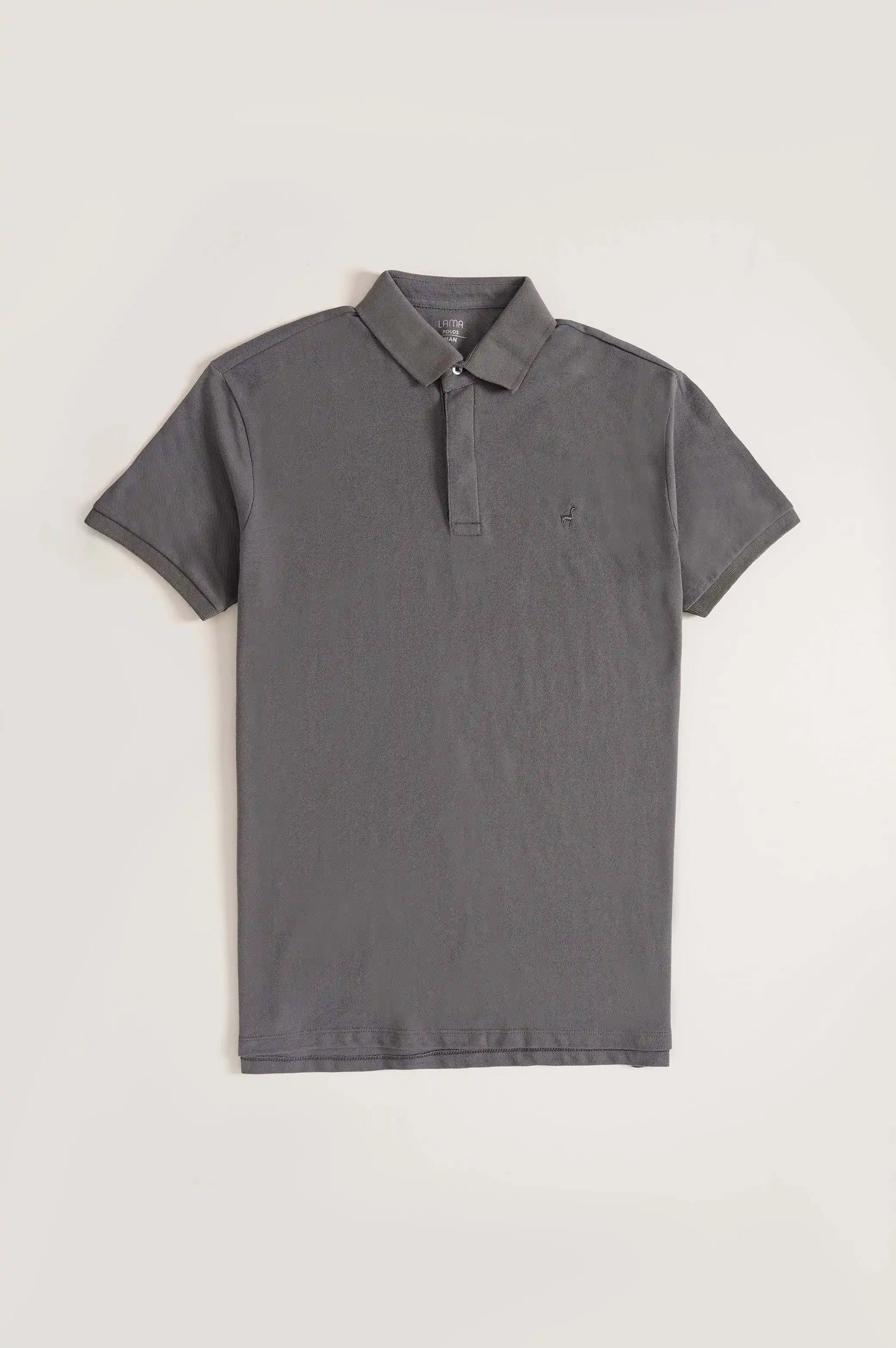 LIGHT GREY LAMA PERFORMANCE POLO