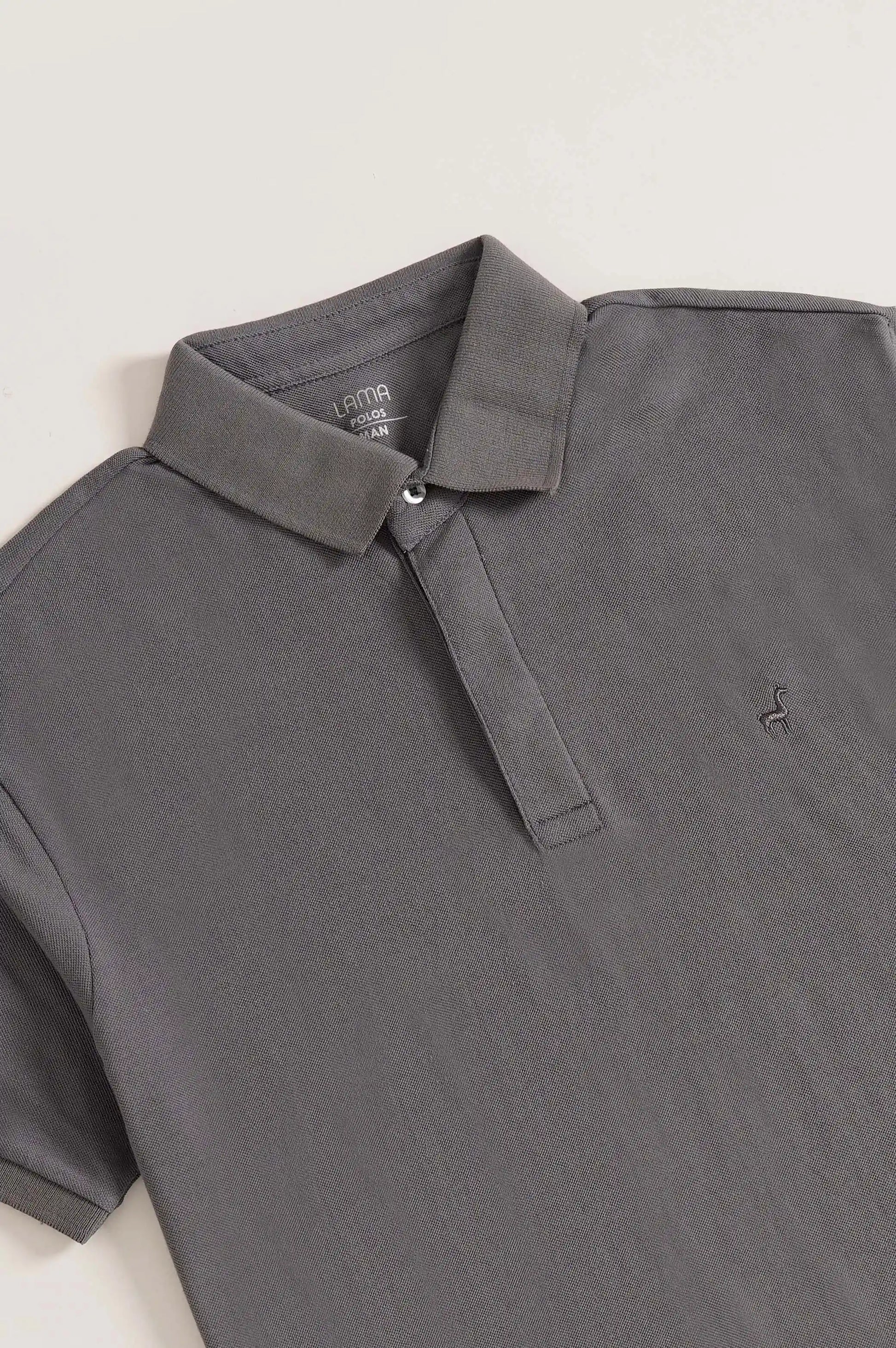 LIGHT GREY LAMA PERFORMANCE POLO