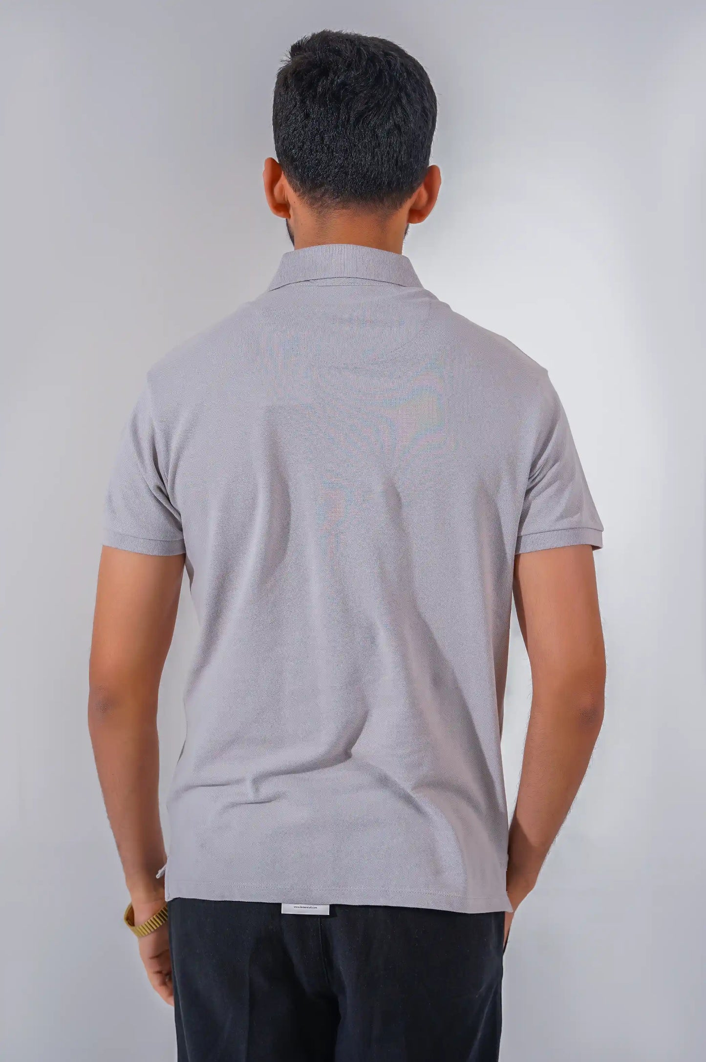 SLATE GREY LAMA PERFORMANCE POLO