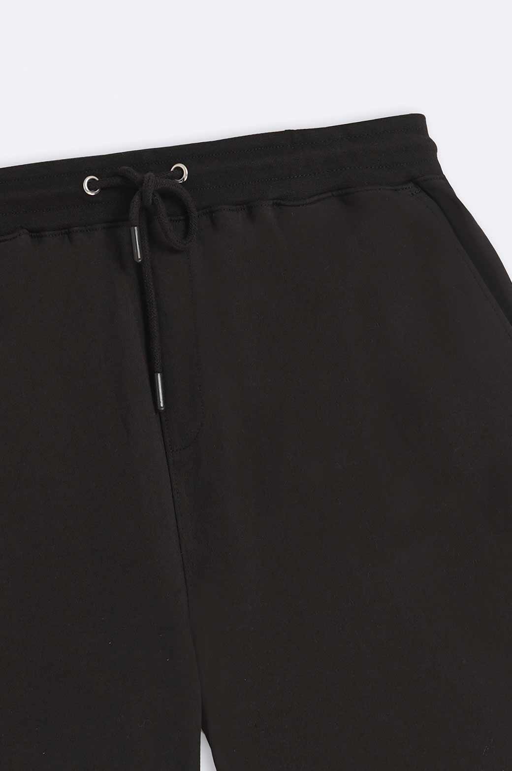 BLACK DRAWSTRING SHROTS