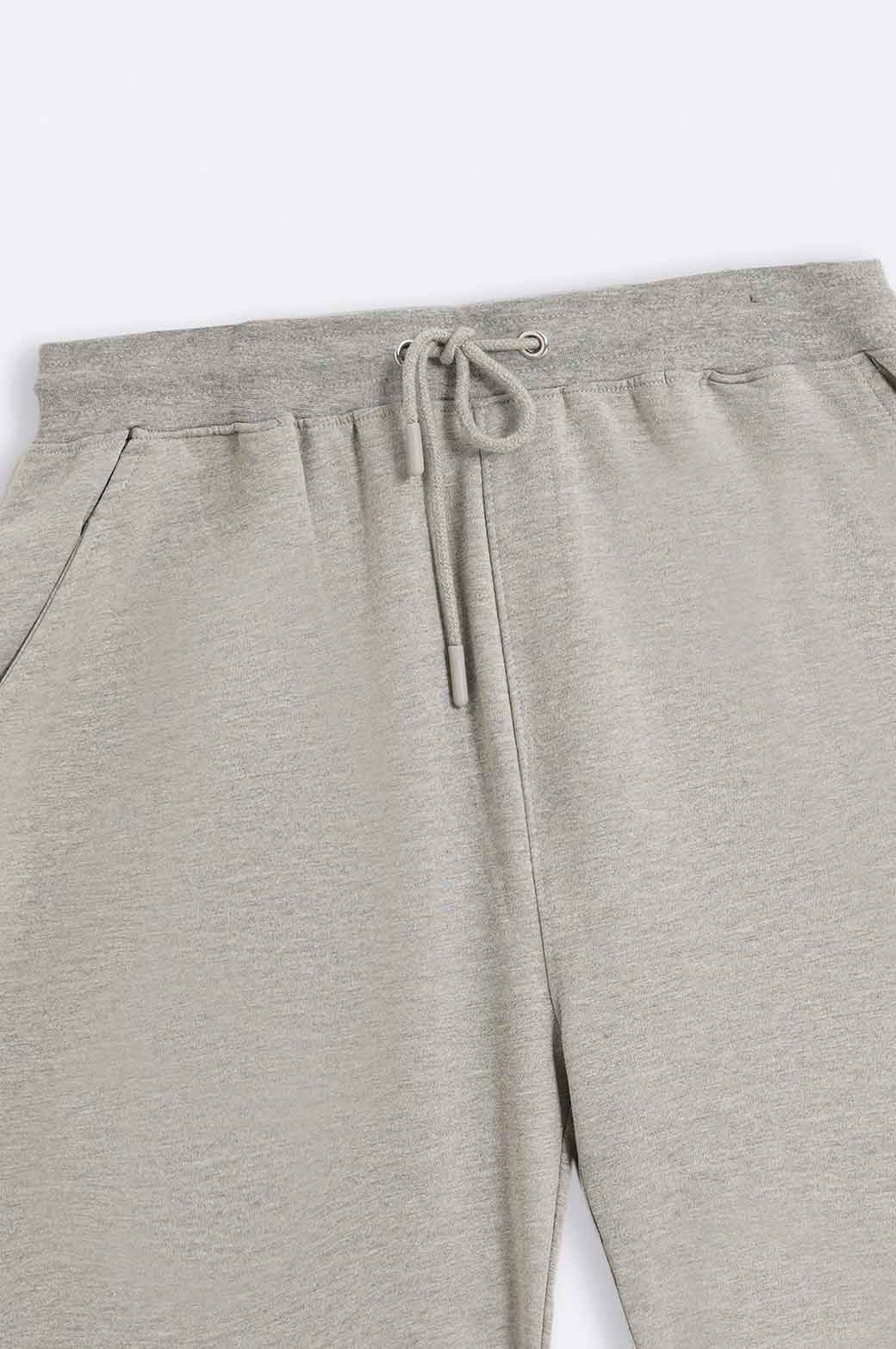 HEATHER GREY DRAWSTRING SHROTS
