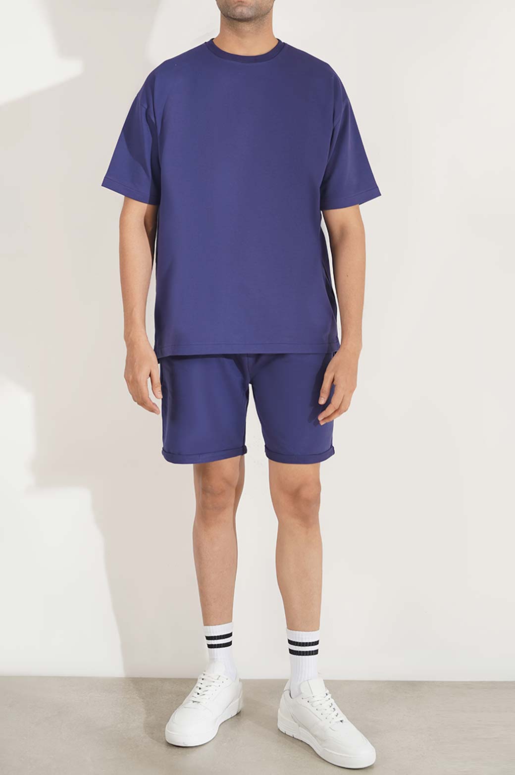 NAVY DRAWSTRING SHORTS