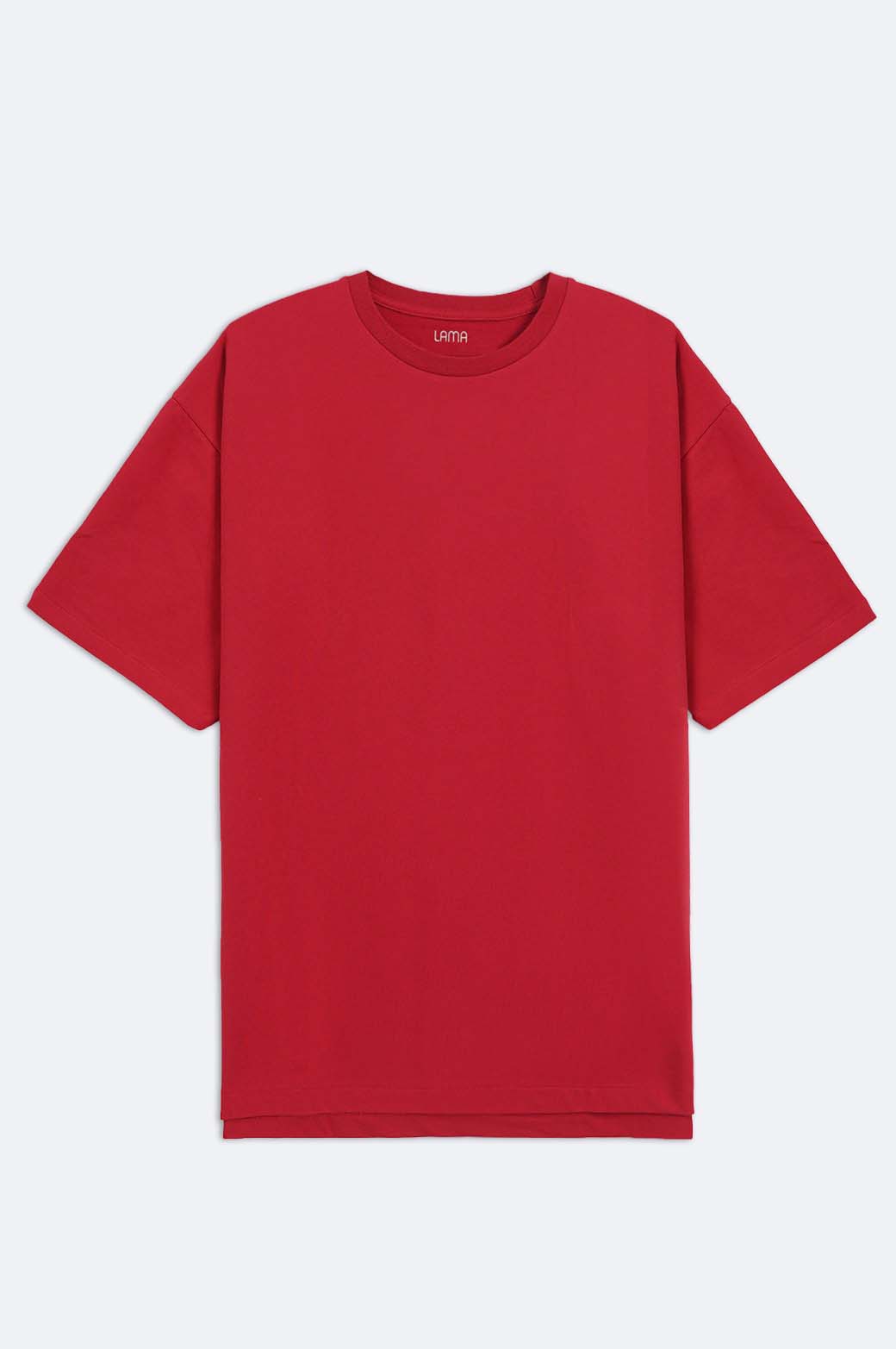DARK RED ROUND NECK T-SHIRT