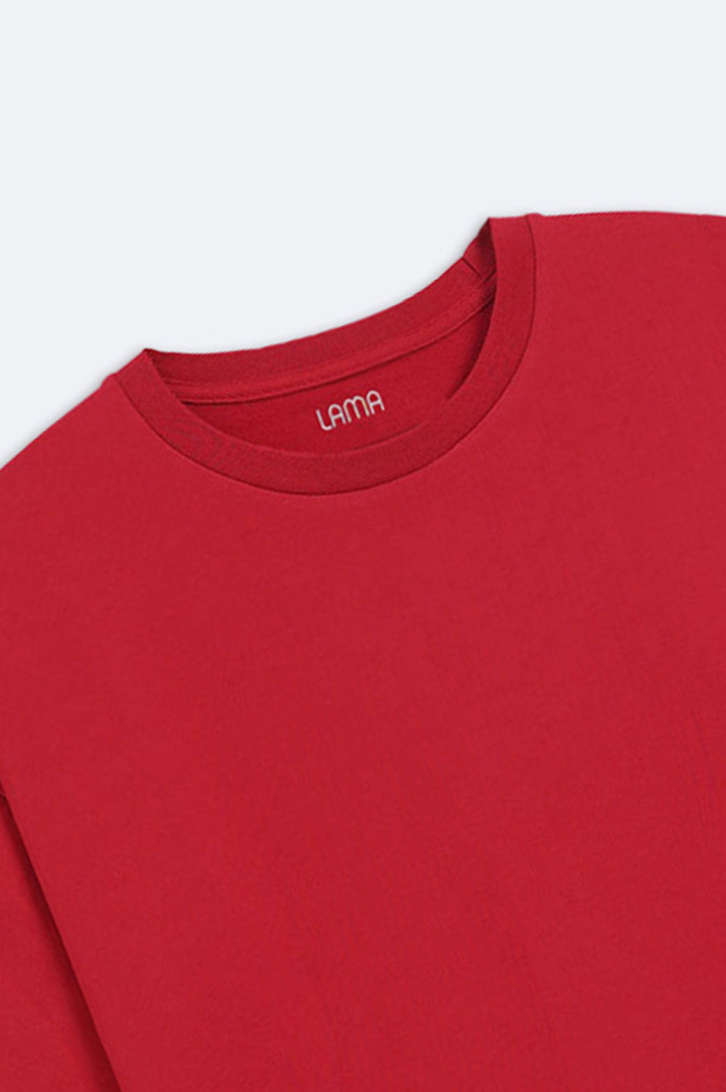 DARK RED ROUND NECK T-SHIRT