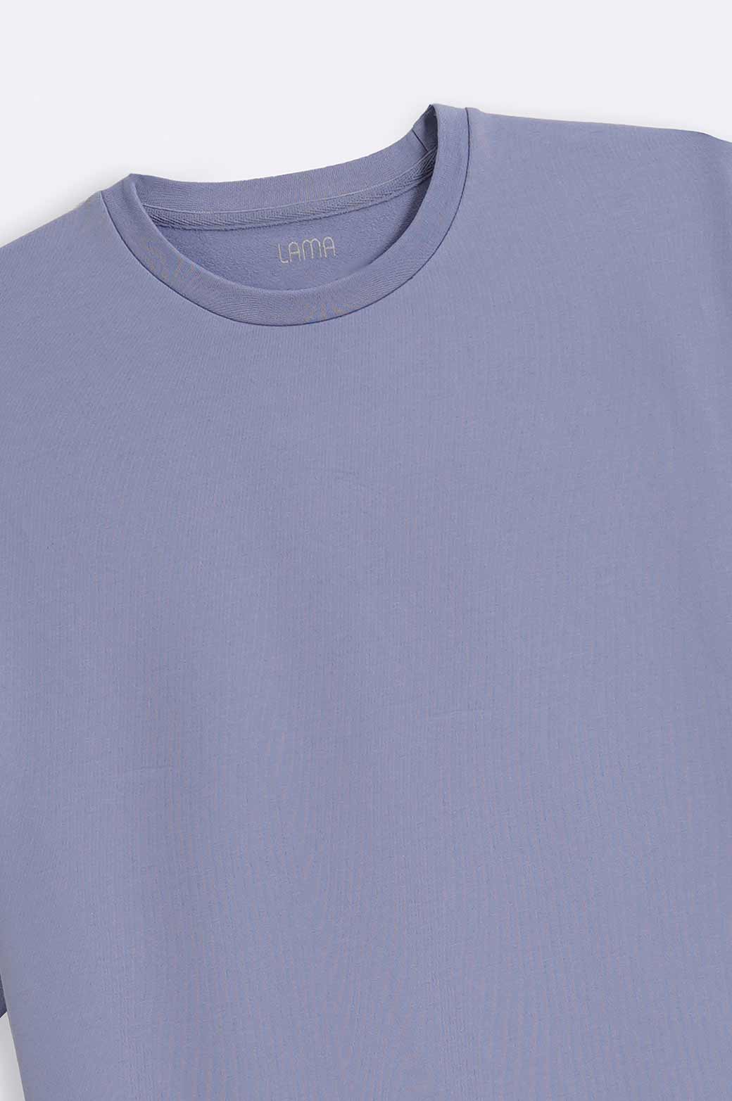 LIGHT BLUE ROUND NECK T-SHIRT