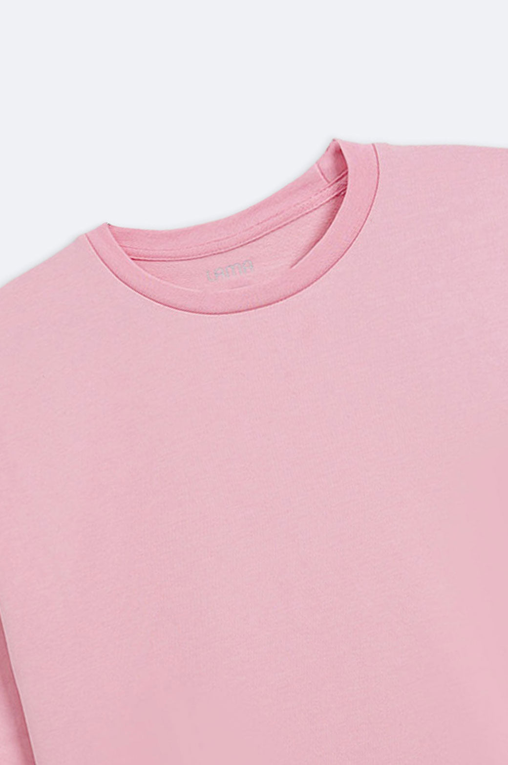 LIGHT PINK ROUND NECK T-SHIRT