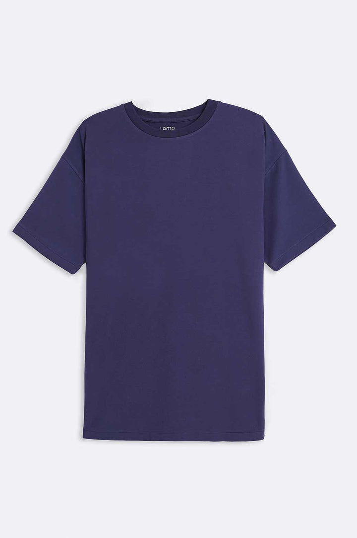 NAVY ROUND NECK T-SHIRT