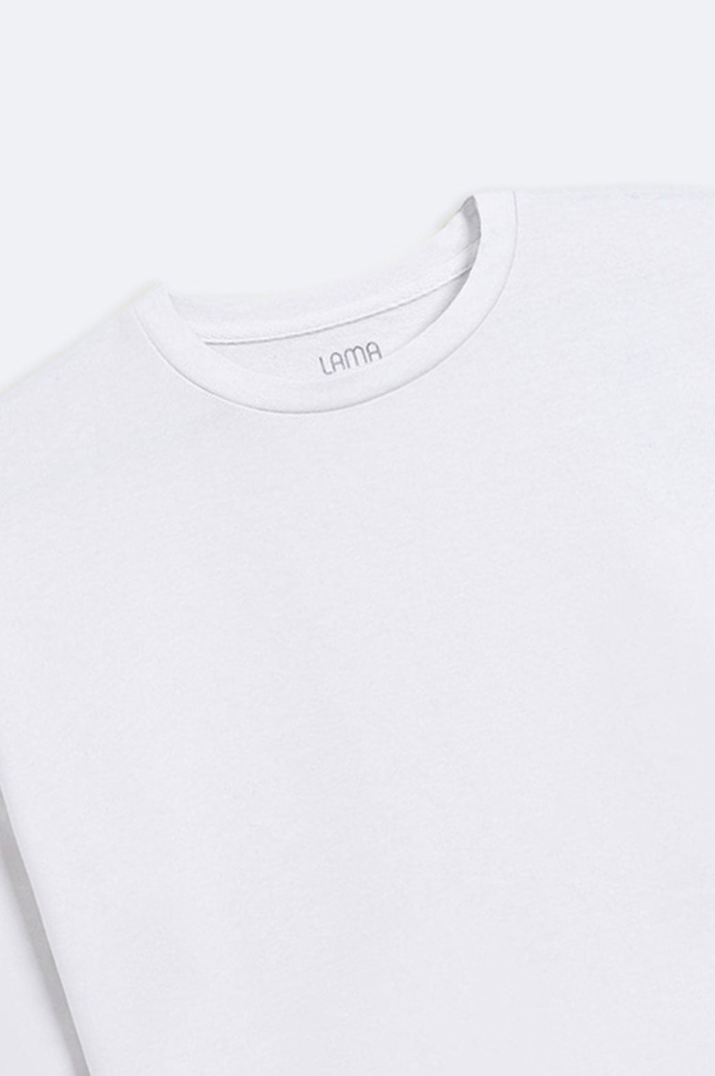 WHITE ROUND NECK T-SHIRT