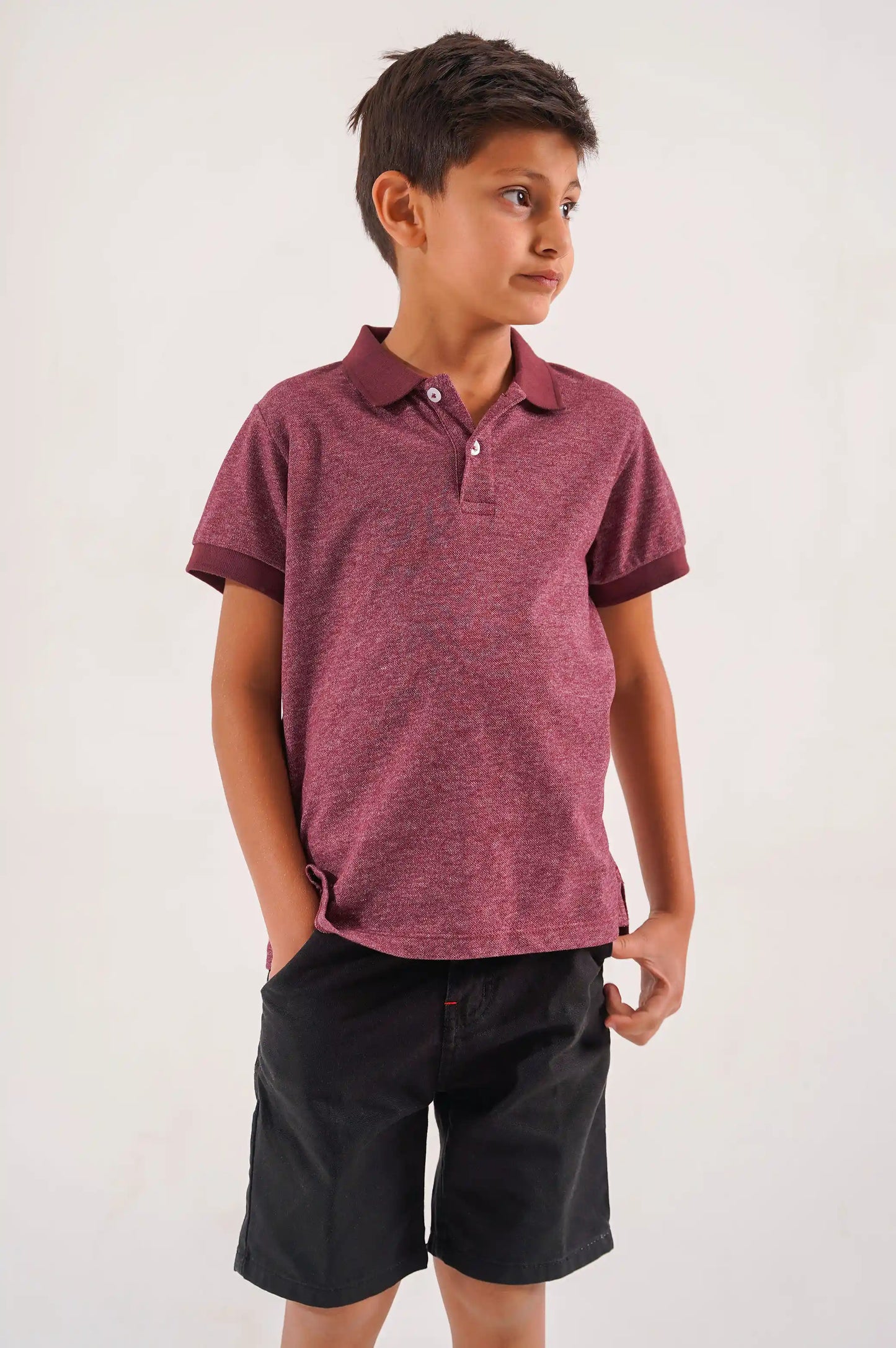 Maroon Young Polo Shirt