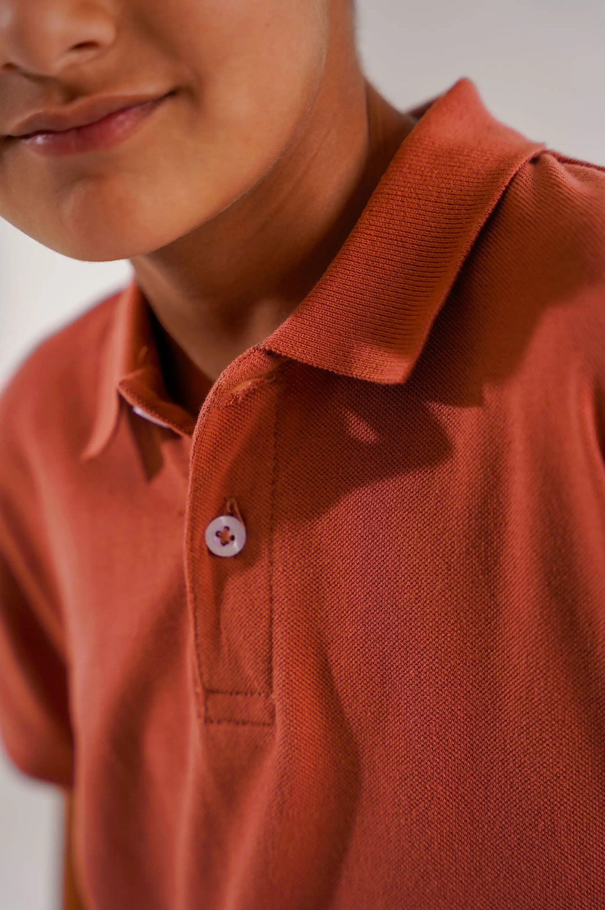 Dull Orange Young Polo Shirt