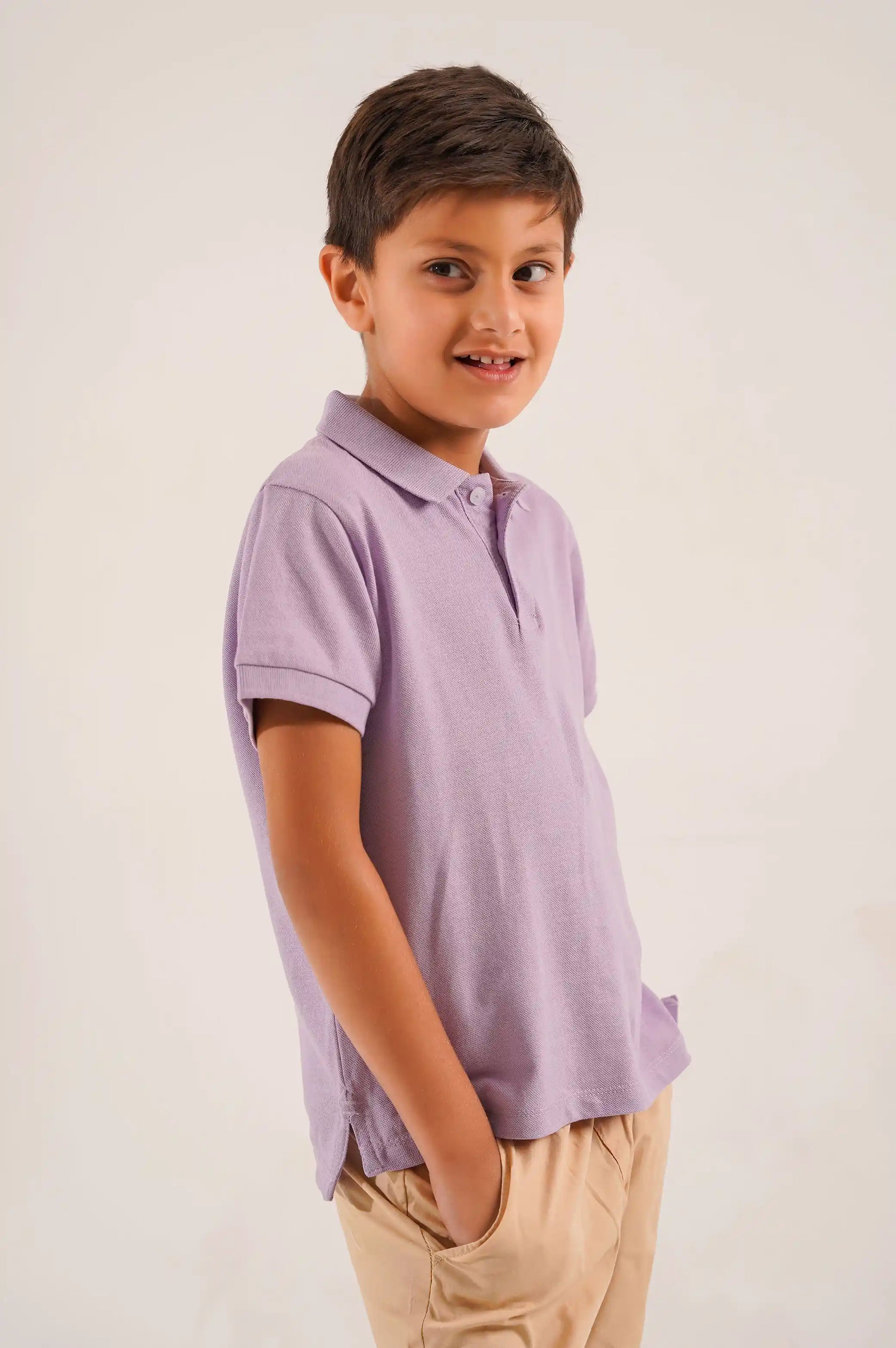 Lilac Young Polo Shirt