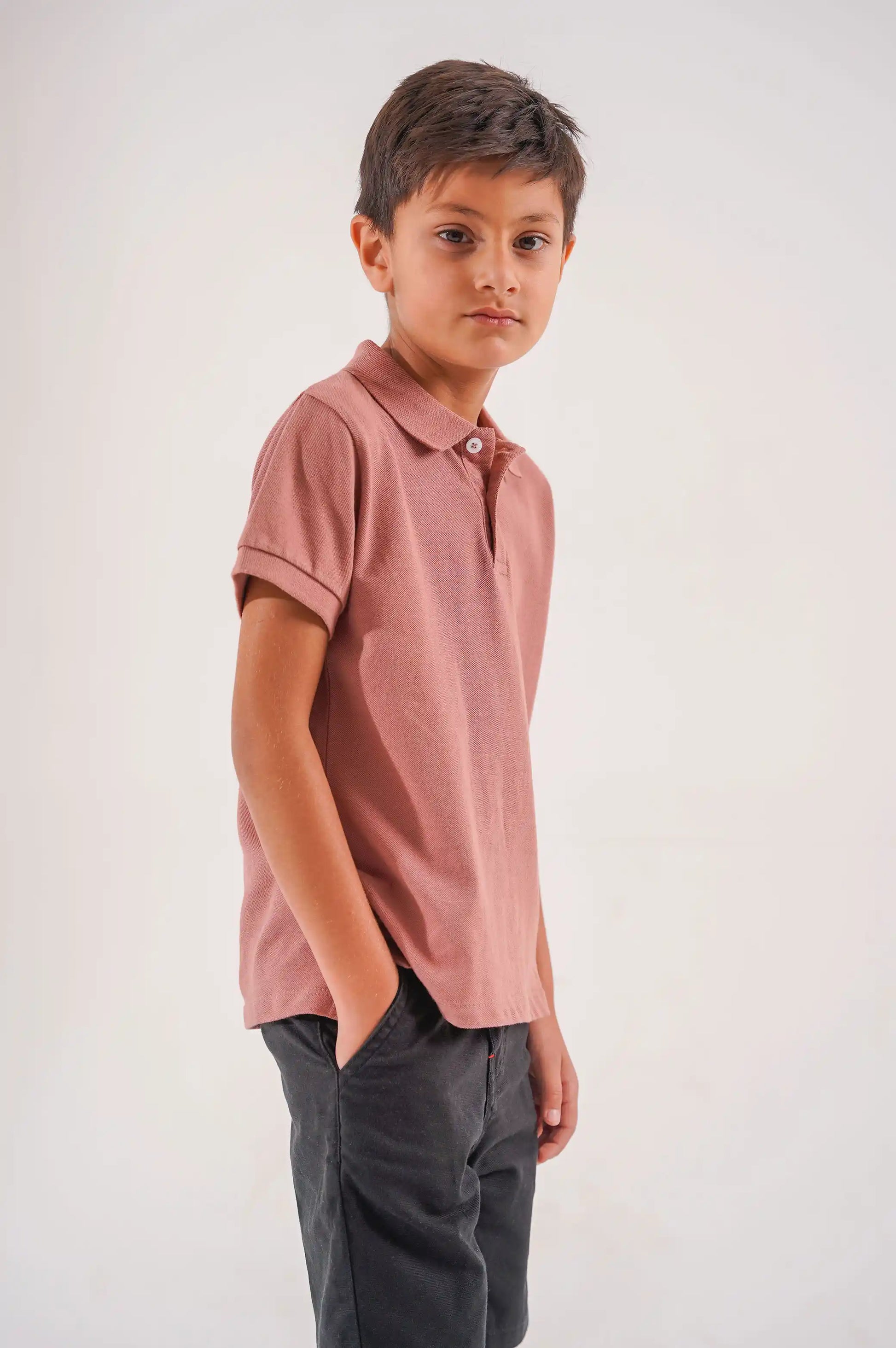 Mauve Young Polo Shirt