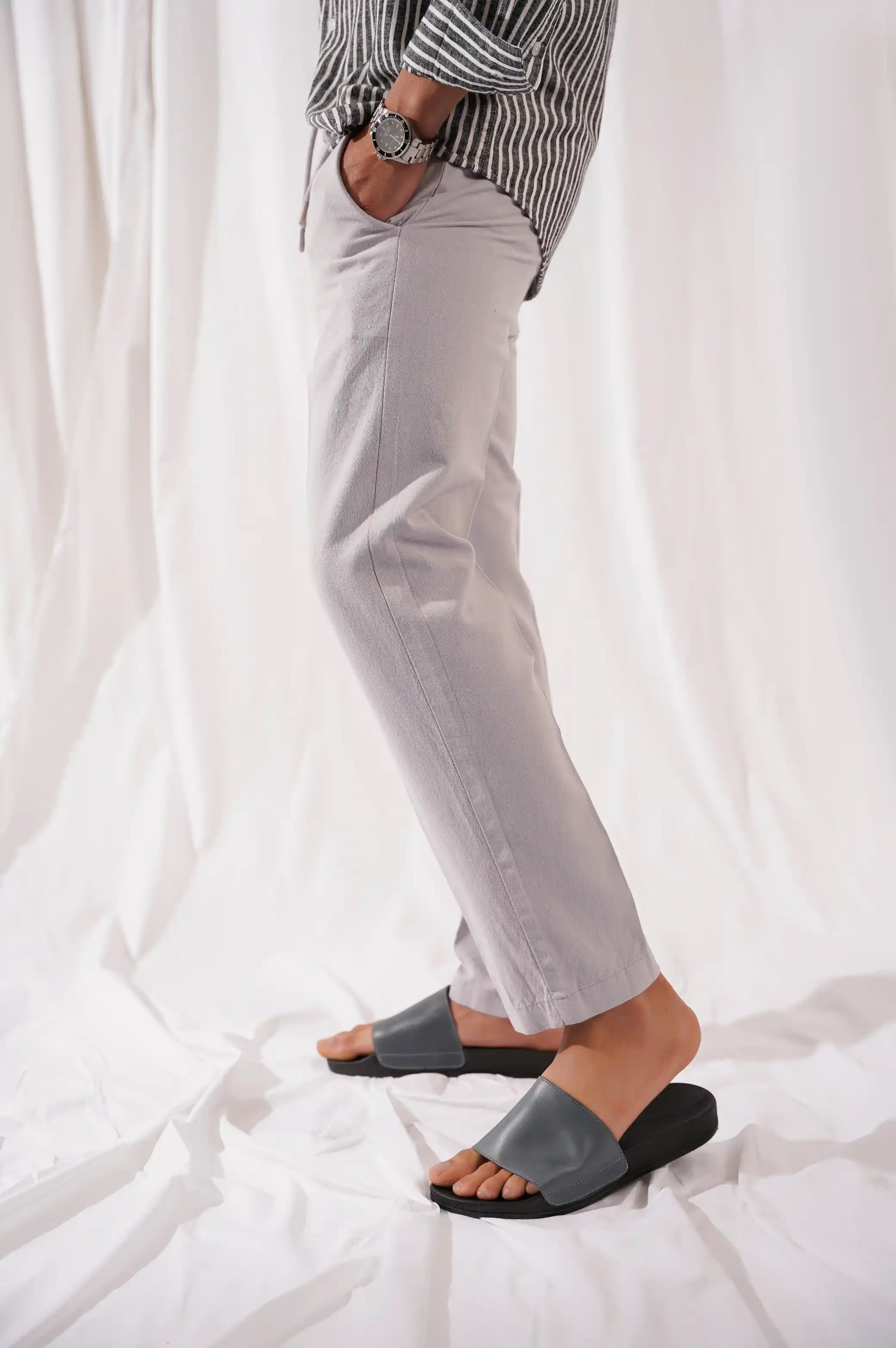 Ice Blue Linen pants
