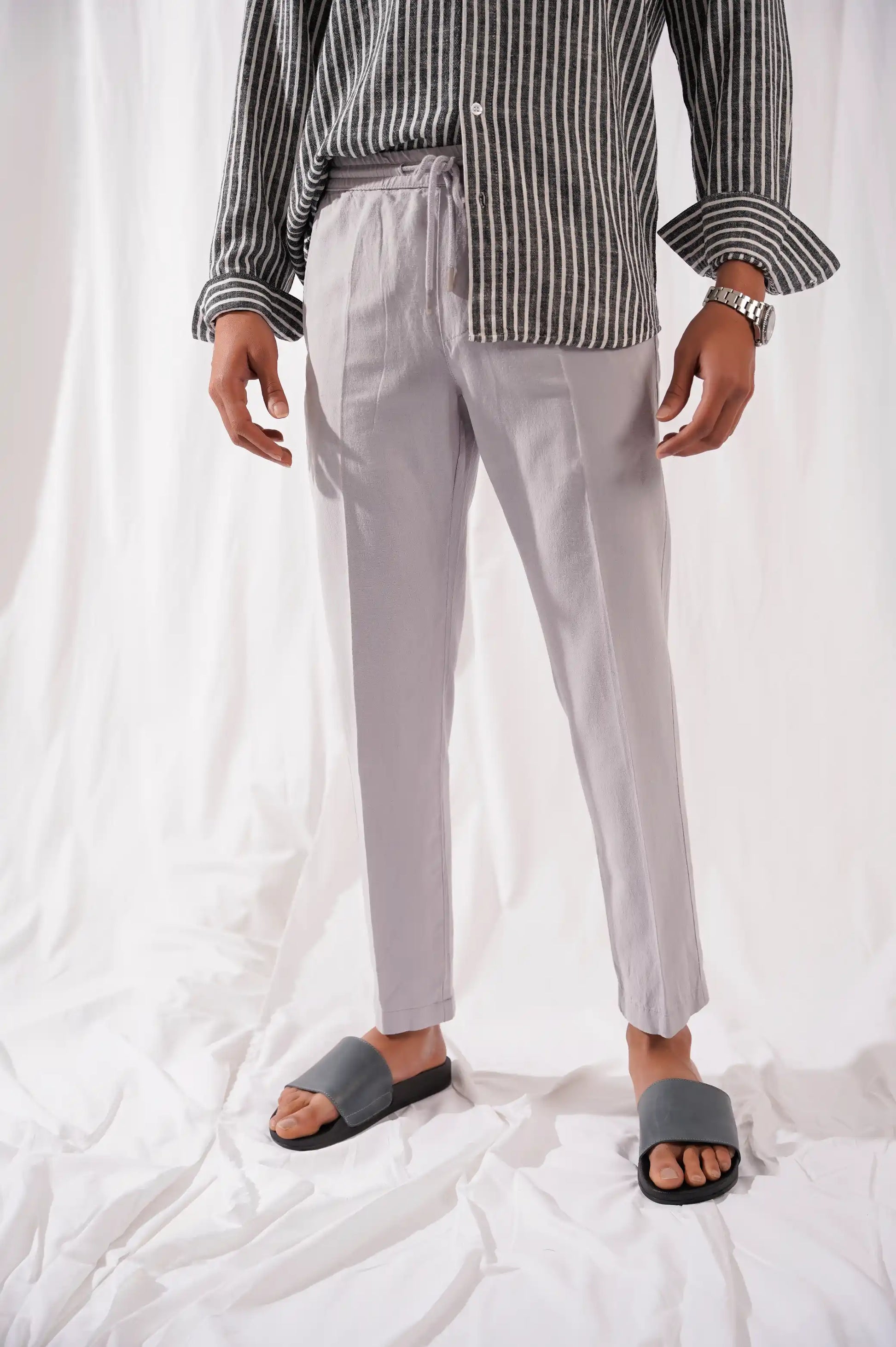 Ice Blue Linen pants