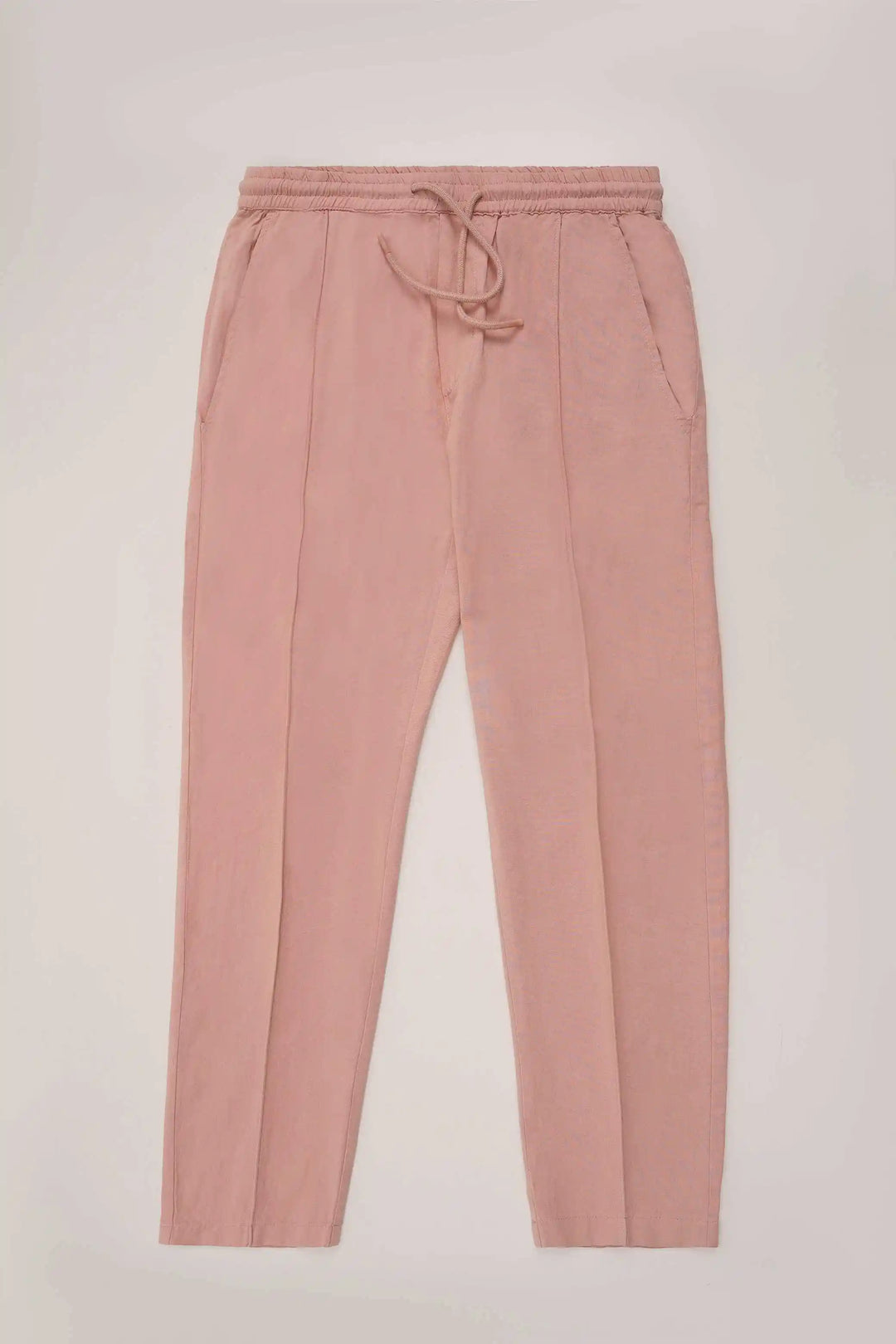 Tea Pink Linen Pants