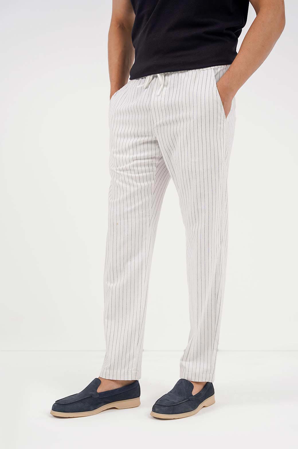 OFF WHITE PINSTRIPE PANTS