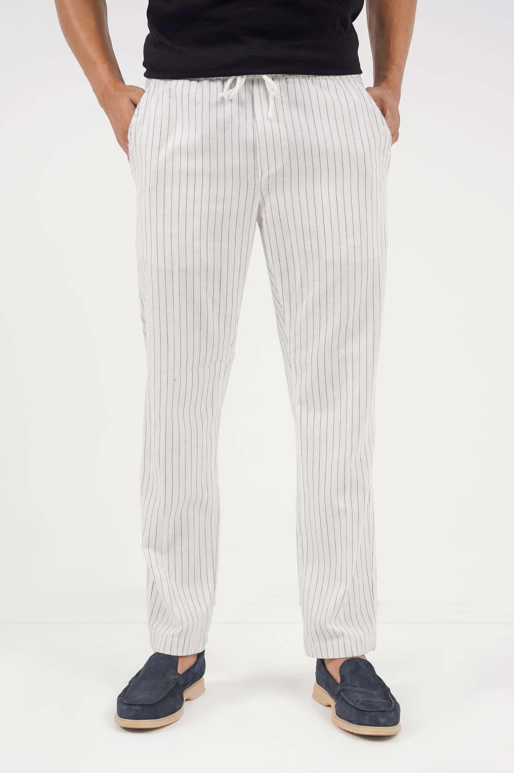OFF WHITE PINSTRIPE PANTS