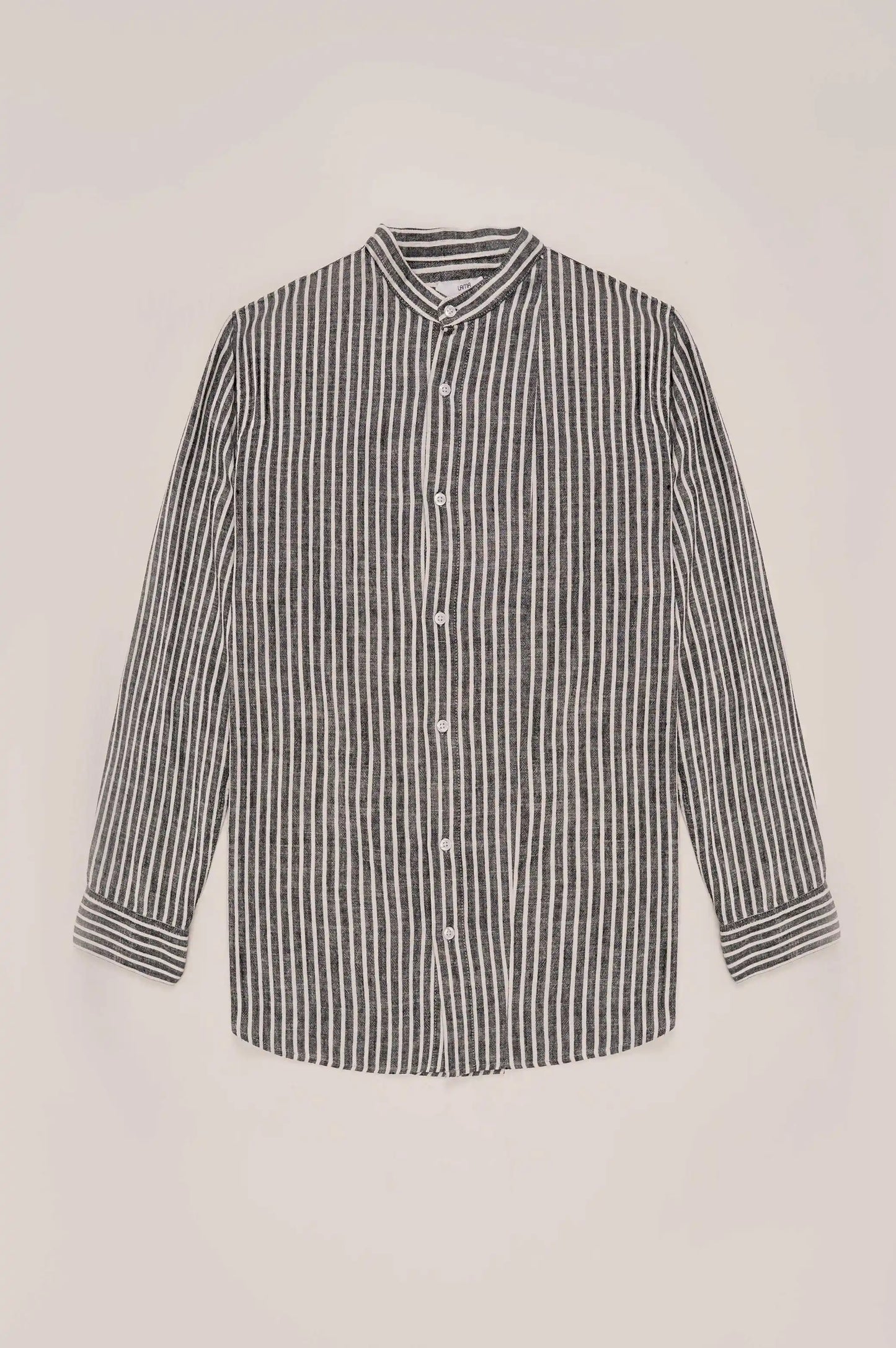 Black Striped button down shirt
