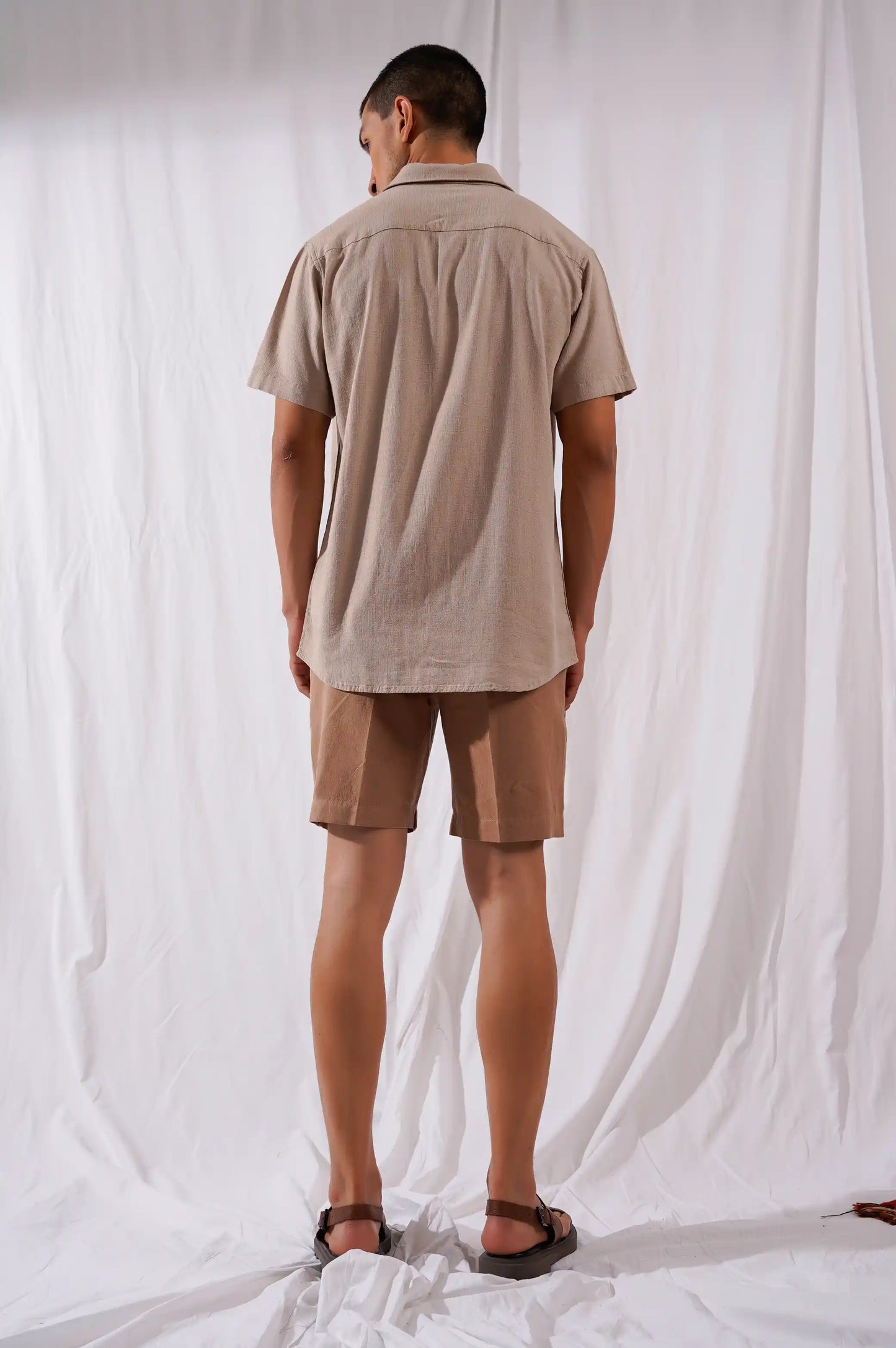 Beige Button Down Shirt