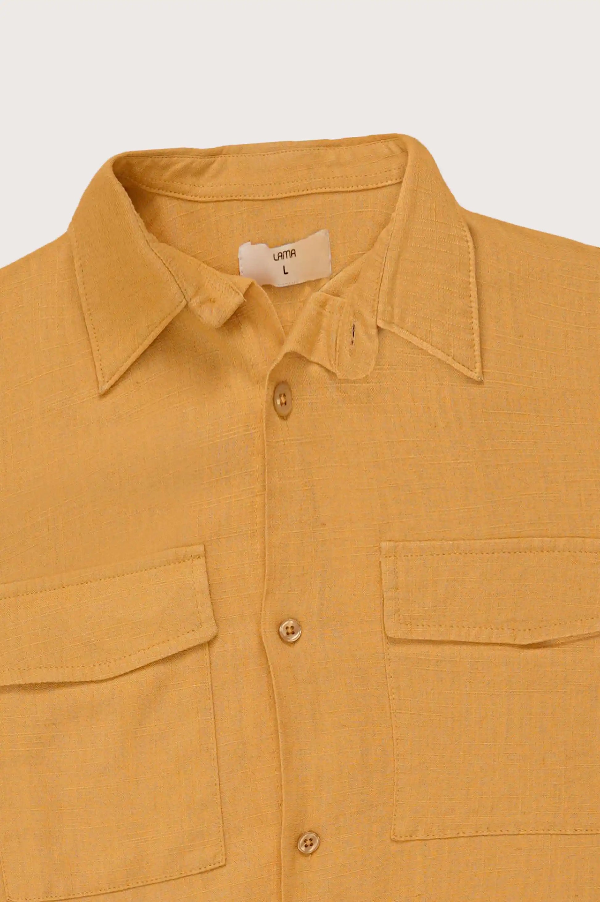 Mustard Button Down Shirt