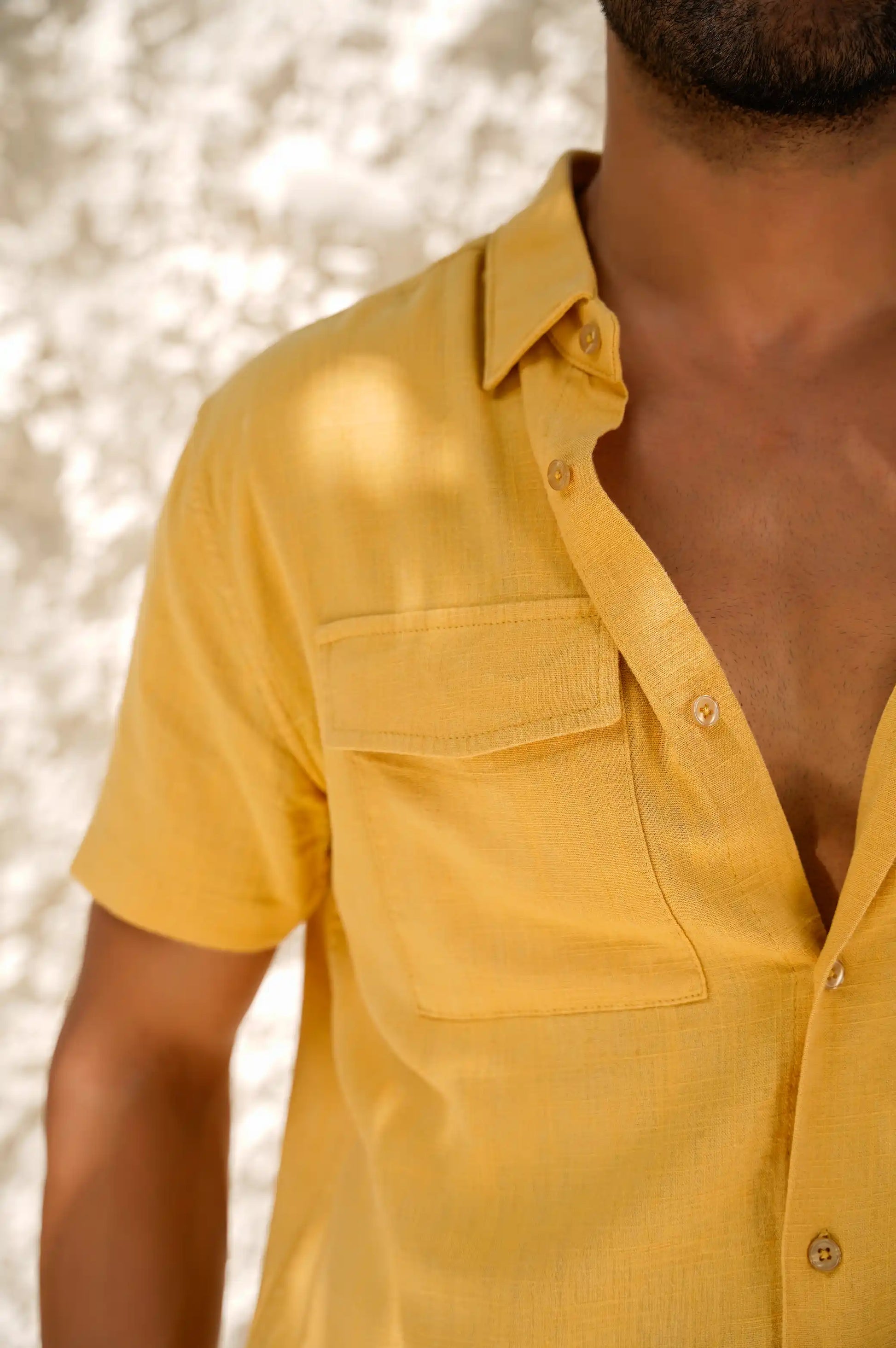 Mustard Button down shirt