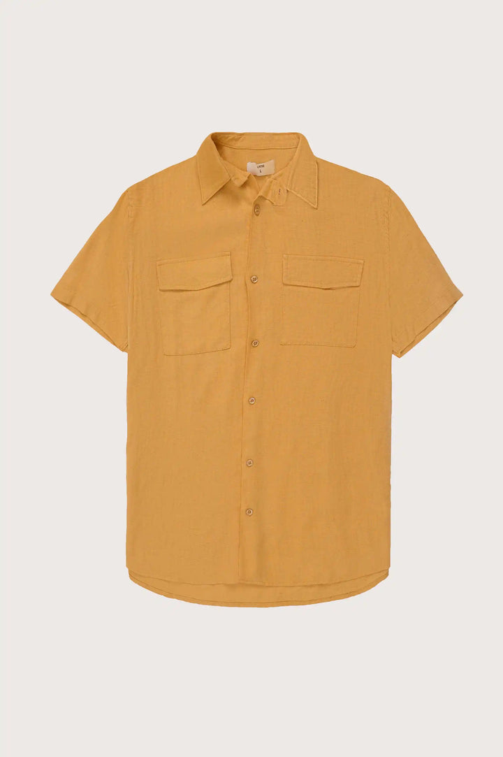 Mustard Button Down Shirt